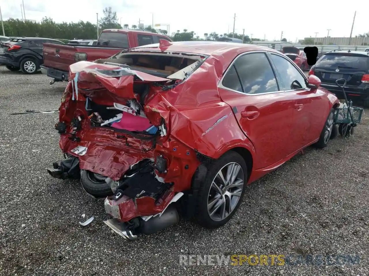 4 Photograph of a damaged car JTHBA1D29K5088543 LEXUS IS 2019