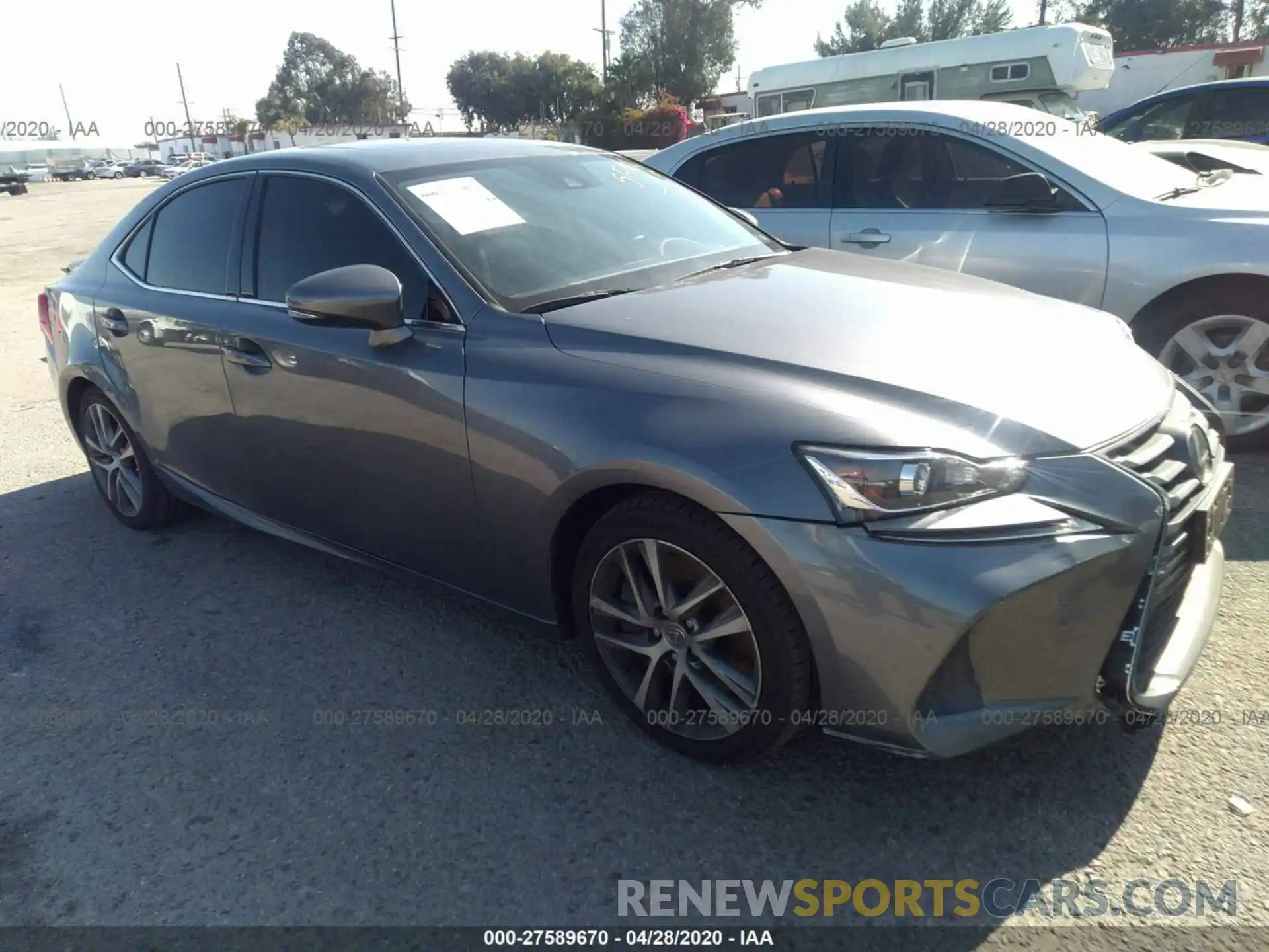 1 Photograph of a damaged car JTHBA1D2XK5085778 LEXUS IS 2019