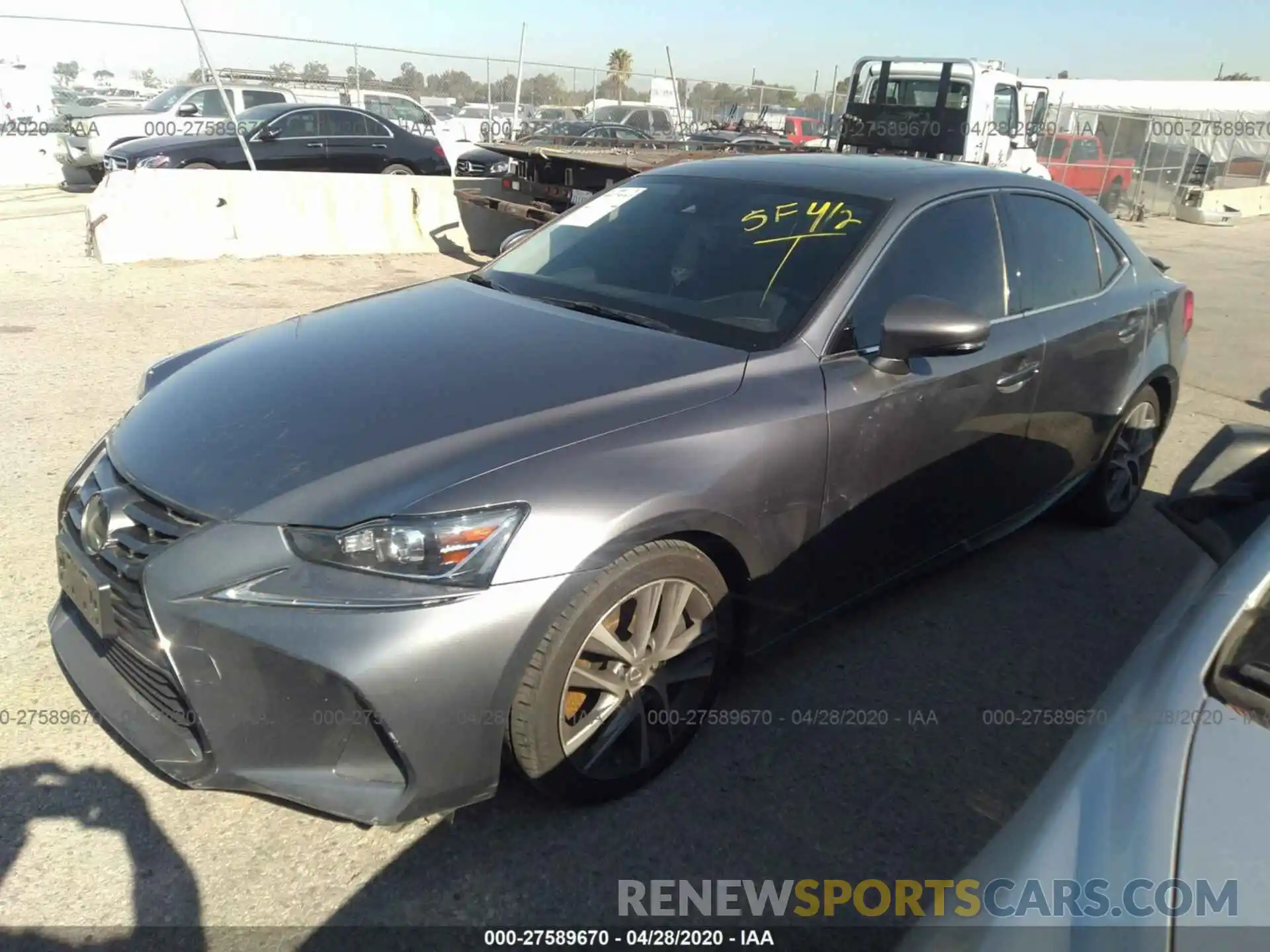 2 Photograph of a damaged car JTHBA1D2XK5085778 LEXUS IS 2019