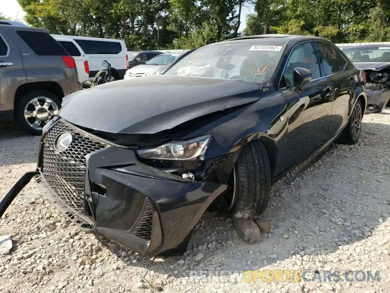 2 Photograph of a damaged car JTHBA1D2XK5086283 LEXUS IS 2019