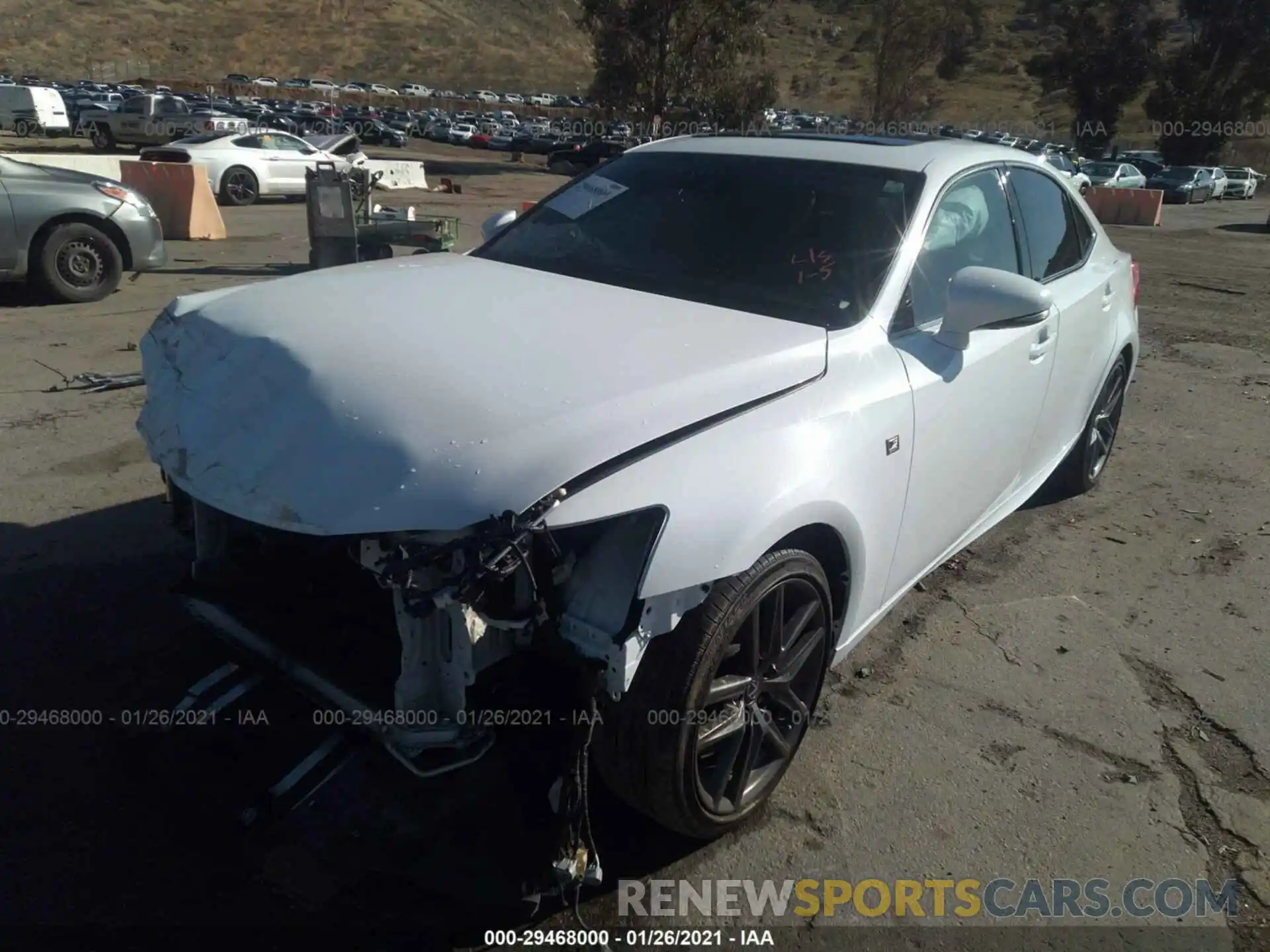 2 Photograph of a damaged car JTHBA1D2XK5086686 LEXUS IS 2019