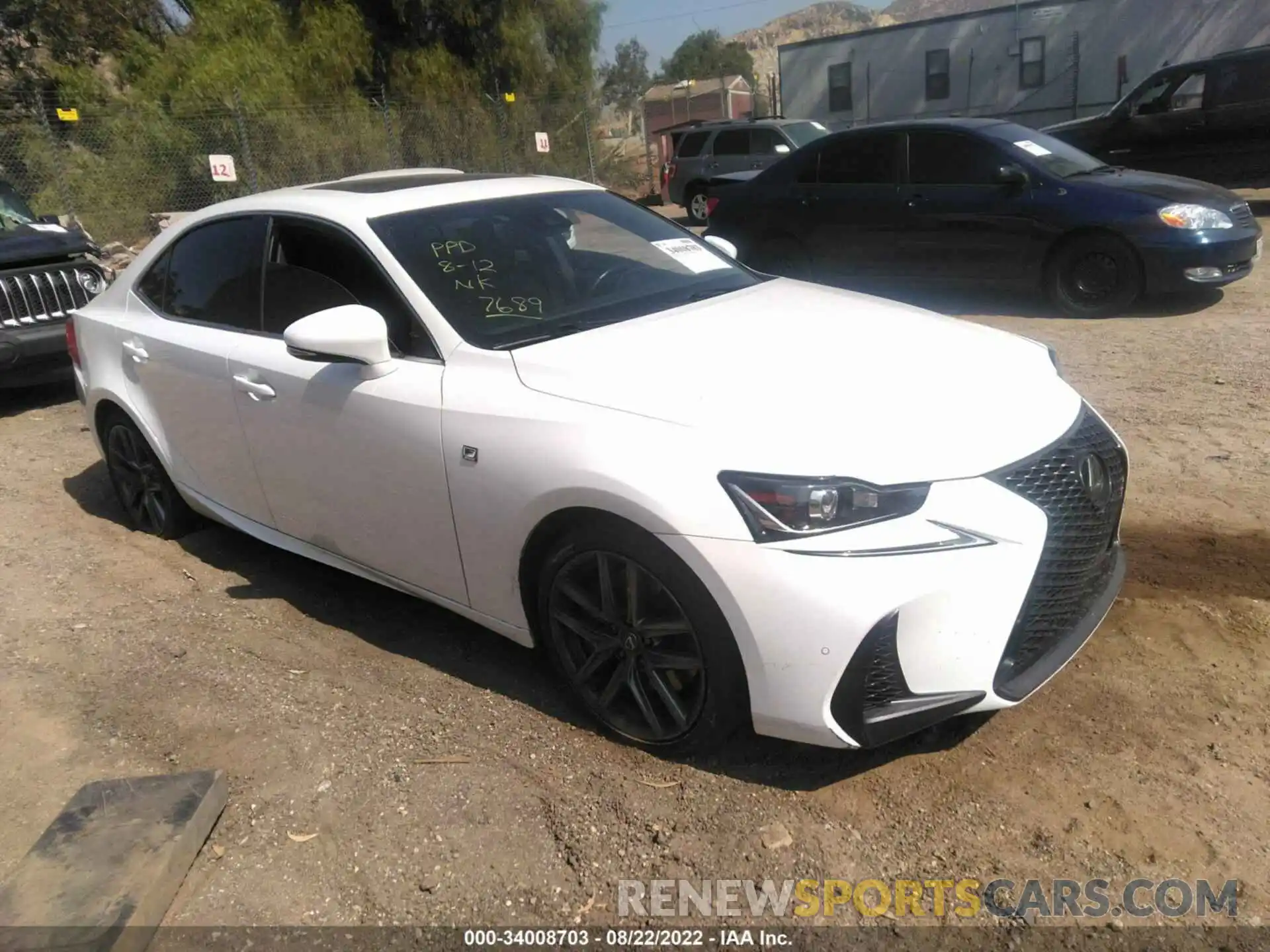 1 Photograph of a damaged car JTHBA1D2XK5087689 LEXUS IS 2019