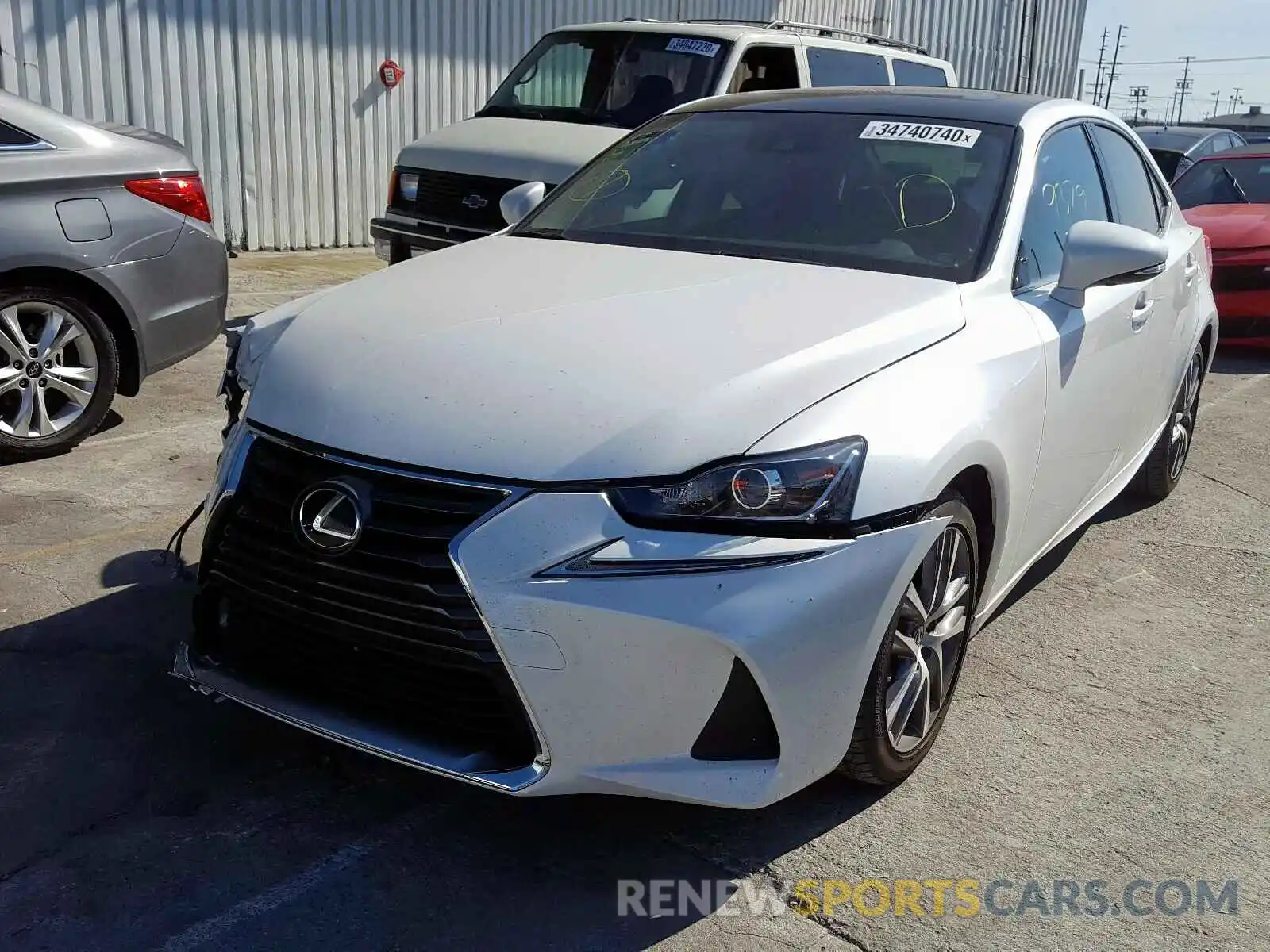 2 Photograph of a damaged car JTHBA1D2XK5094044 LEXUS IS 2019