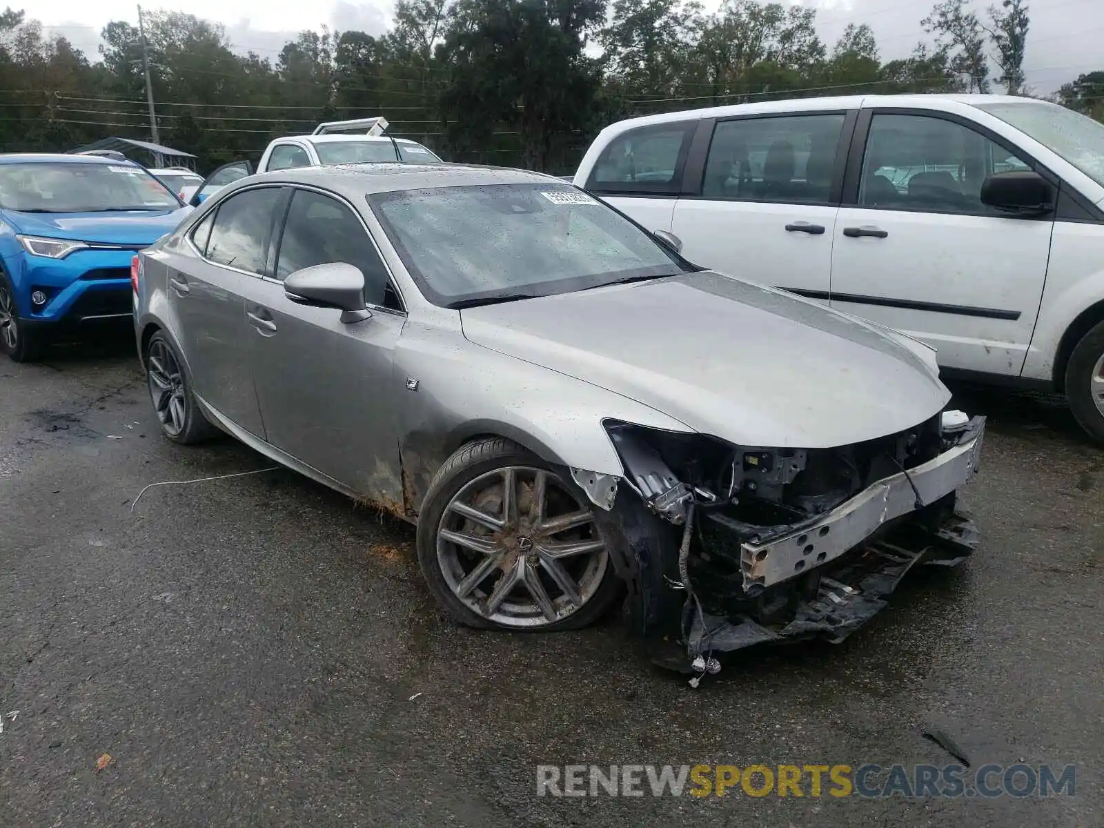 1 Photograph of a damaged car JTHBA1D2XK5096991 LEXUS IS 2019