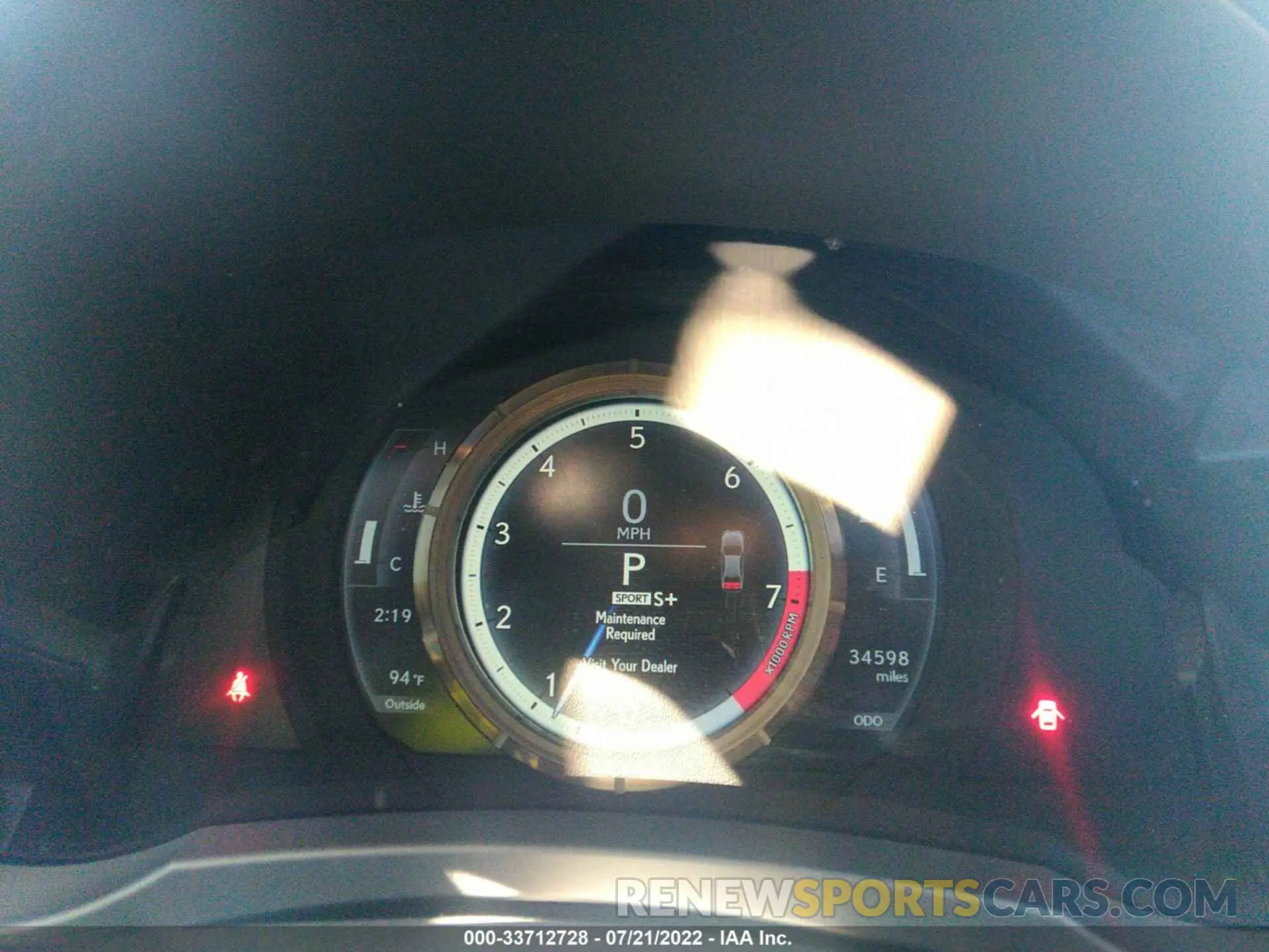 7 Photograph of a damaged car JTHBZ1D22K5034039 LEXUS IS 2019