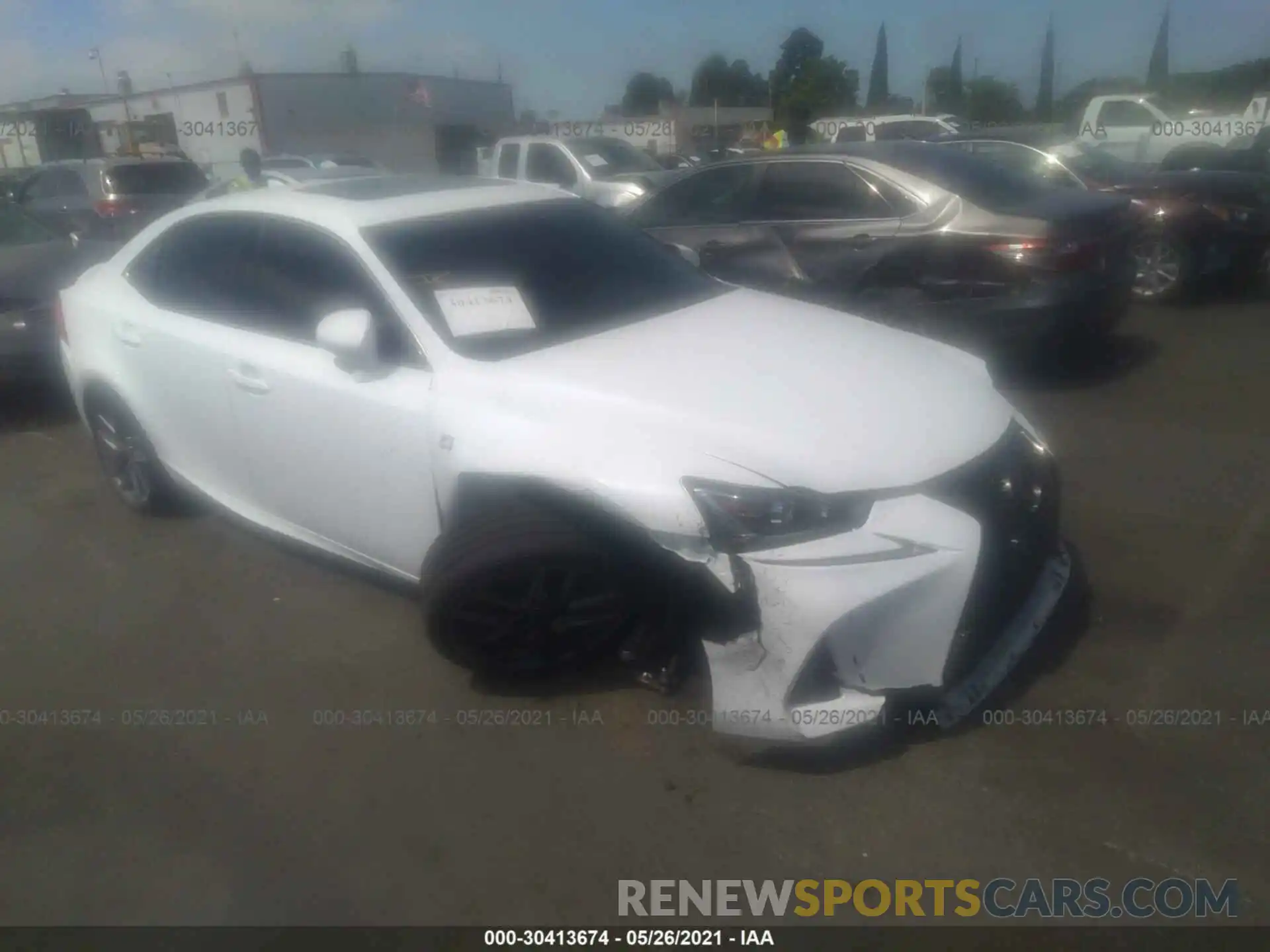 1 Photograph of a damaged car JTHBZ1D23K5035085 LEXUS IS 2019