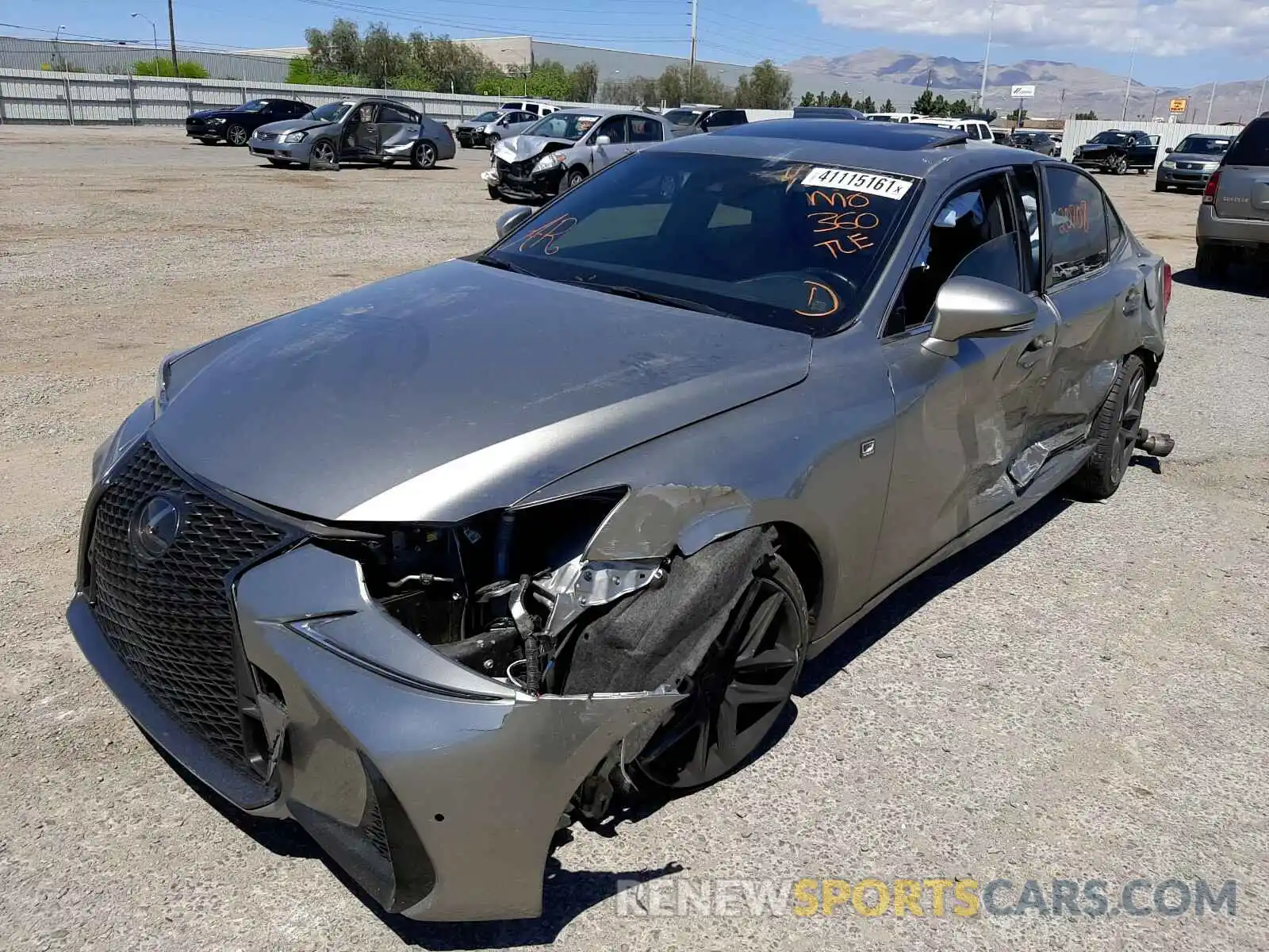 2 Photograph of a damaged car JTHBZ1D24K5034317 LEXUS IS 2019