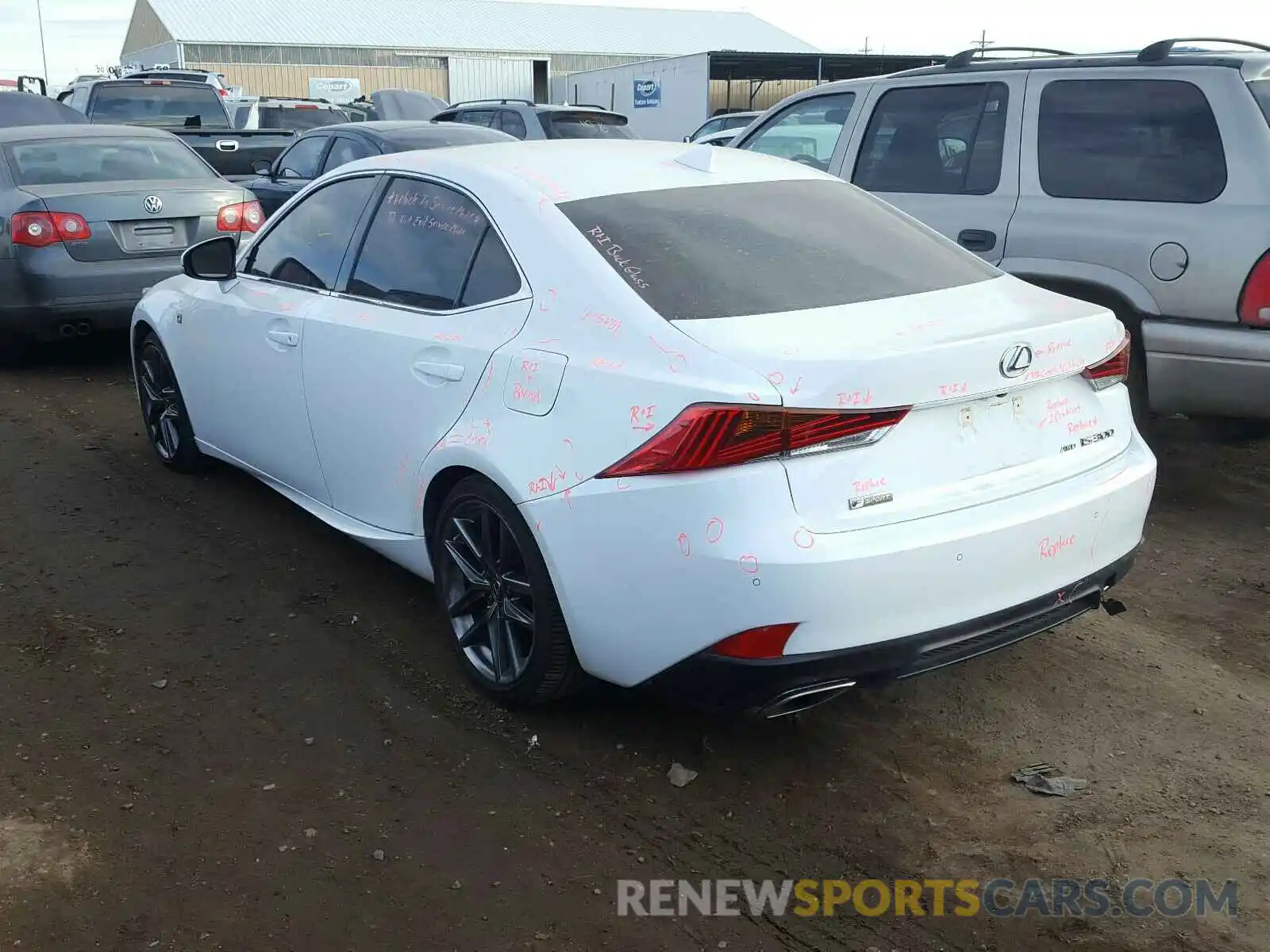 3 Photograph of a damaged car JTHC81D20K5035066 LEXUS IS 2019