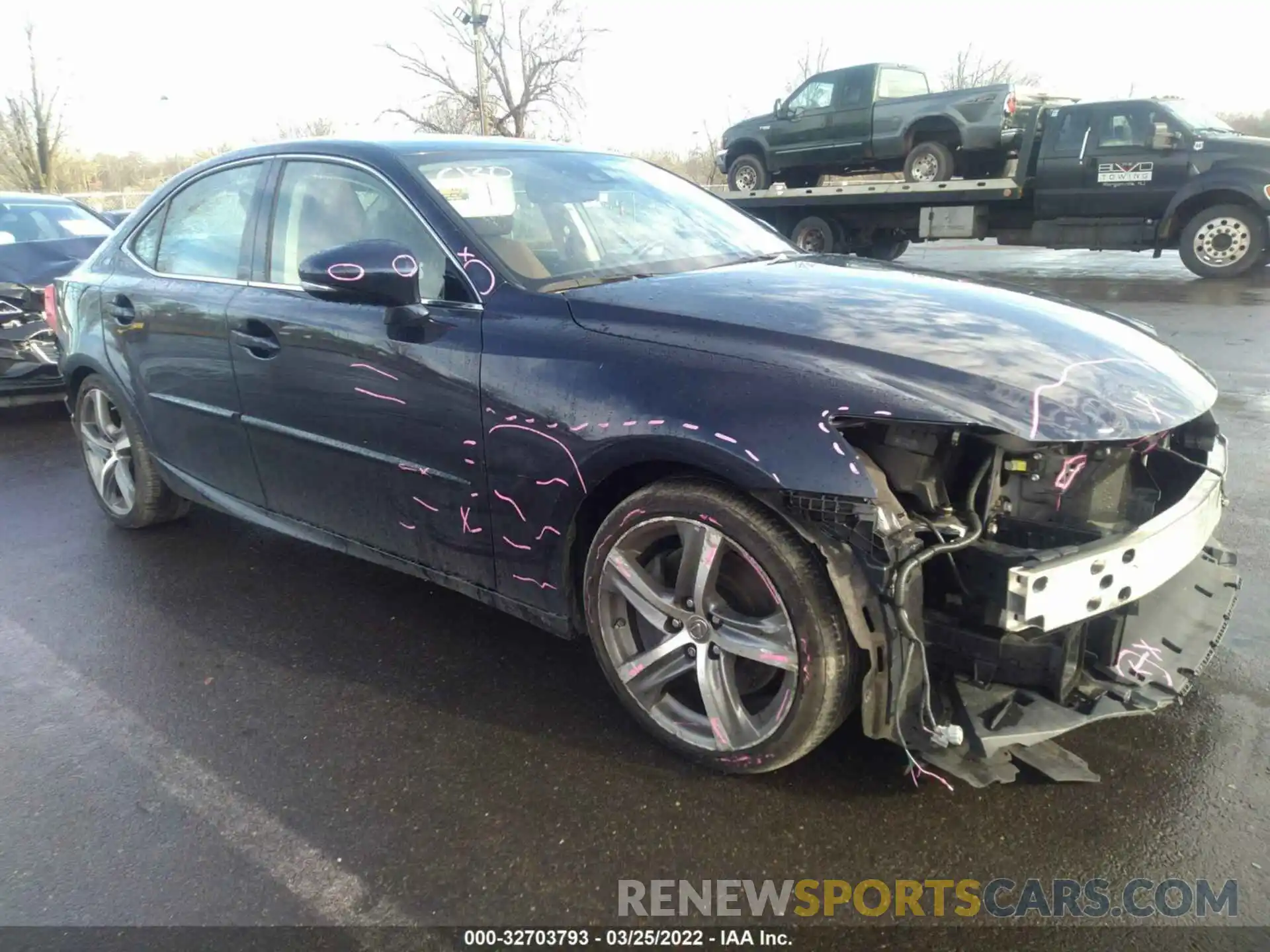 1 Photograph of a damaged car JTHC81D21K5034556 LEXUS IS 2019