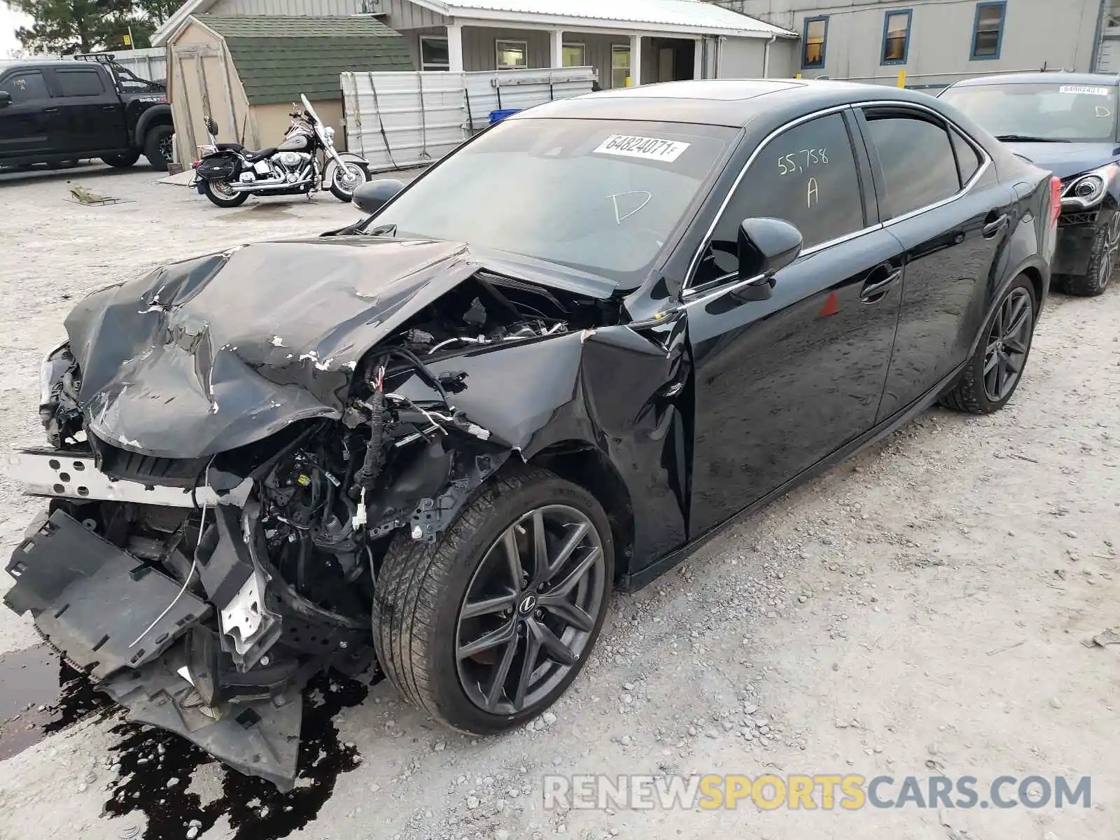 2 Photograph of a damaged car JTHC81D21K5035609 LEXUS IS 2019