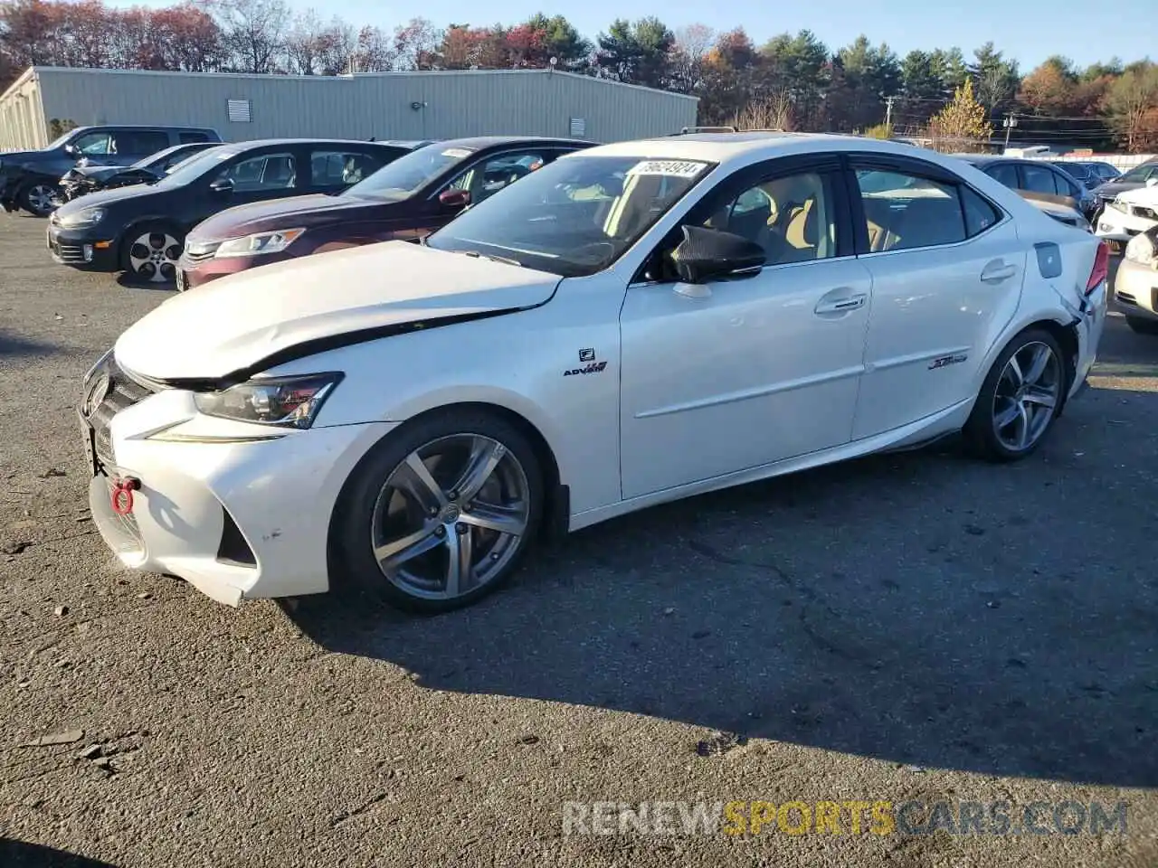 1 Photograph of a damaged car JTHC81D22K5036266 LEXUS IS 2019