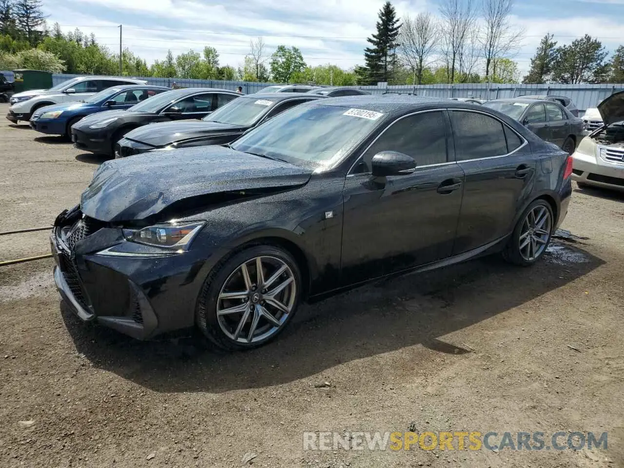1 Photograph of a damaged car JTHC81D22K5038308 LEXUS IS 2019