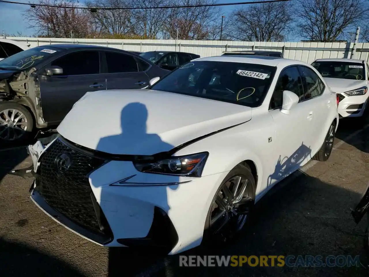 2 Photograph of a damaged car JTHC81D22K5039930 LEXUS IS 2019