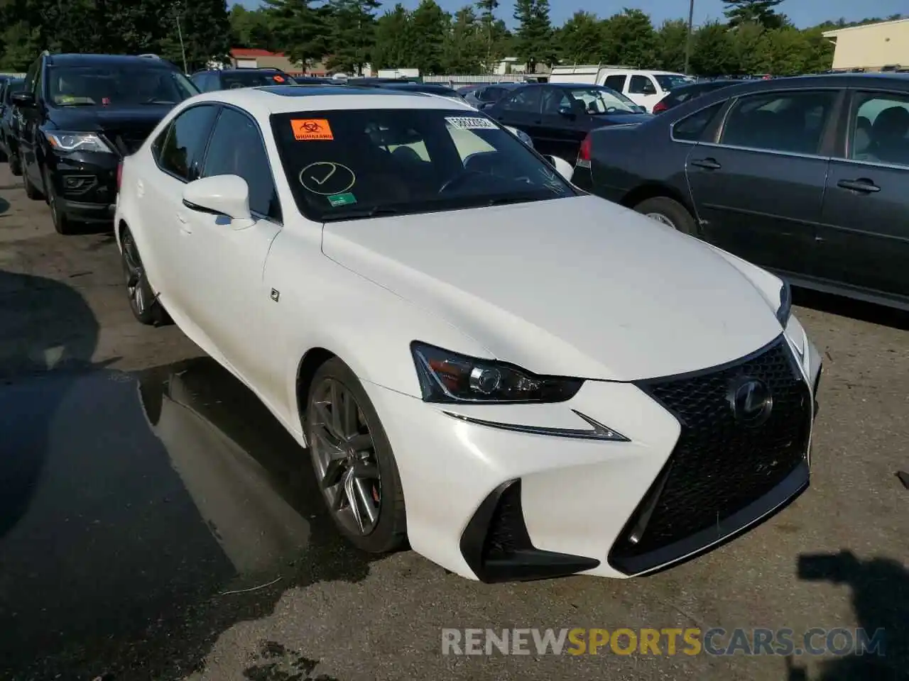 1 Photograph of a damaged car JTHC81D22K5040110 LEXUS IS 2019