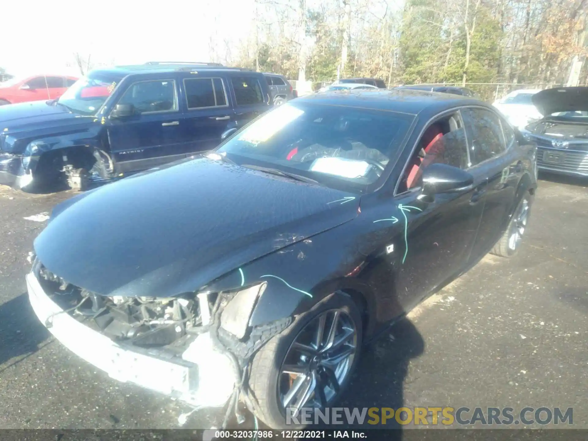 2 Photograph of a damaged car JTHC81D23K5036907 LEXUS IS 2019