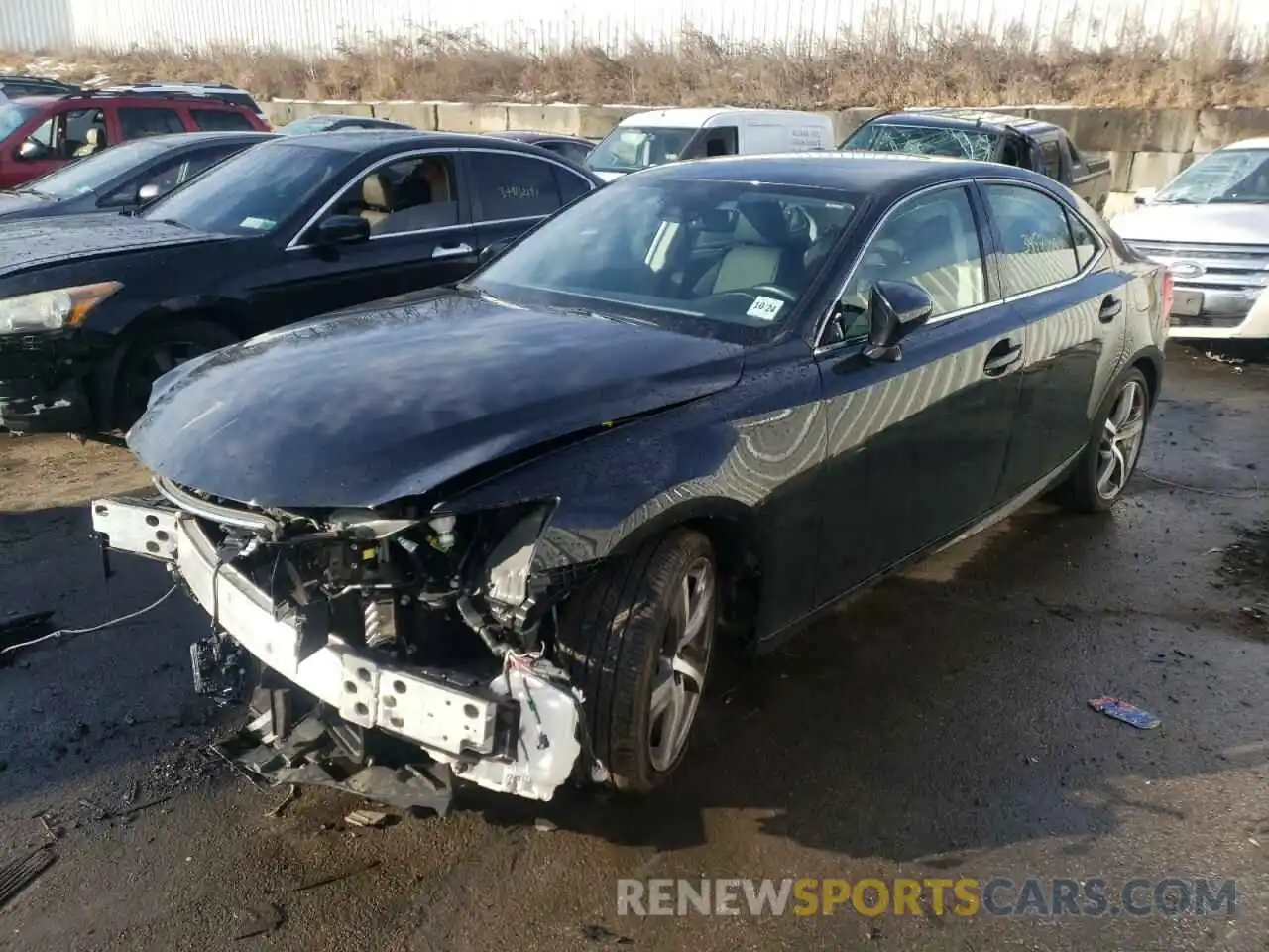 2 Photograph of a damaged car JTHC81D23K5036972 LEXUS IS 2019