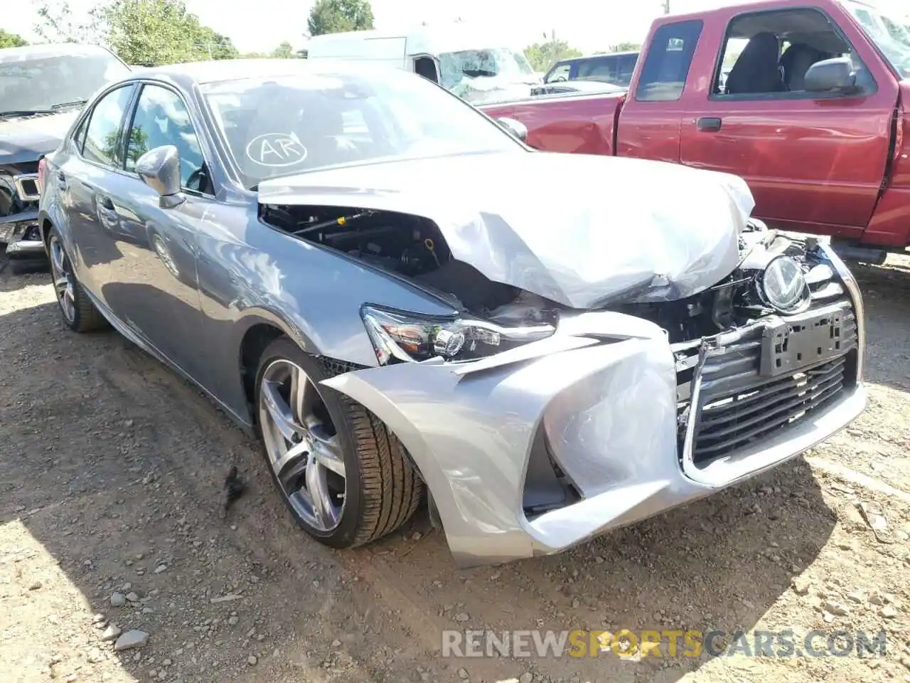 1 Photograph of a damaged car JTHC81D23K5037152 LEXUS IS 2019