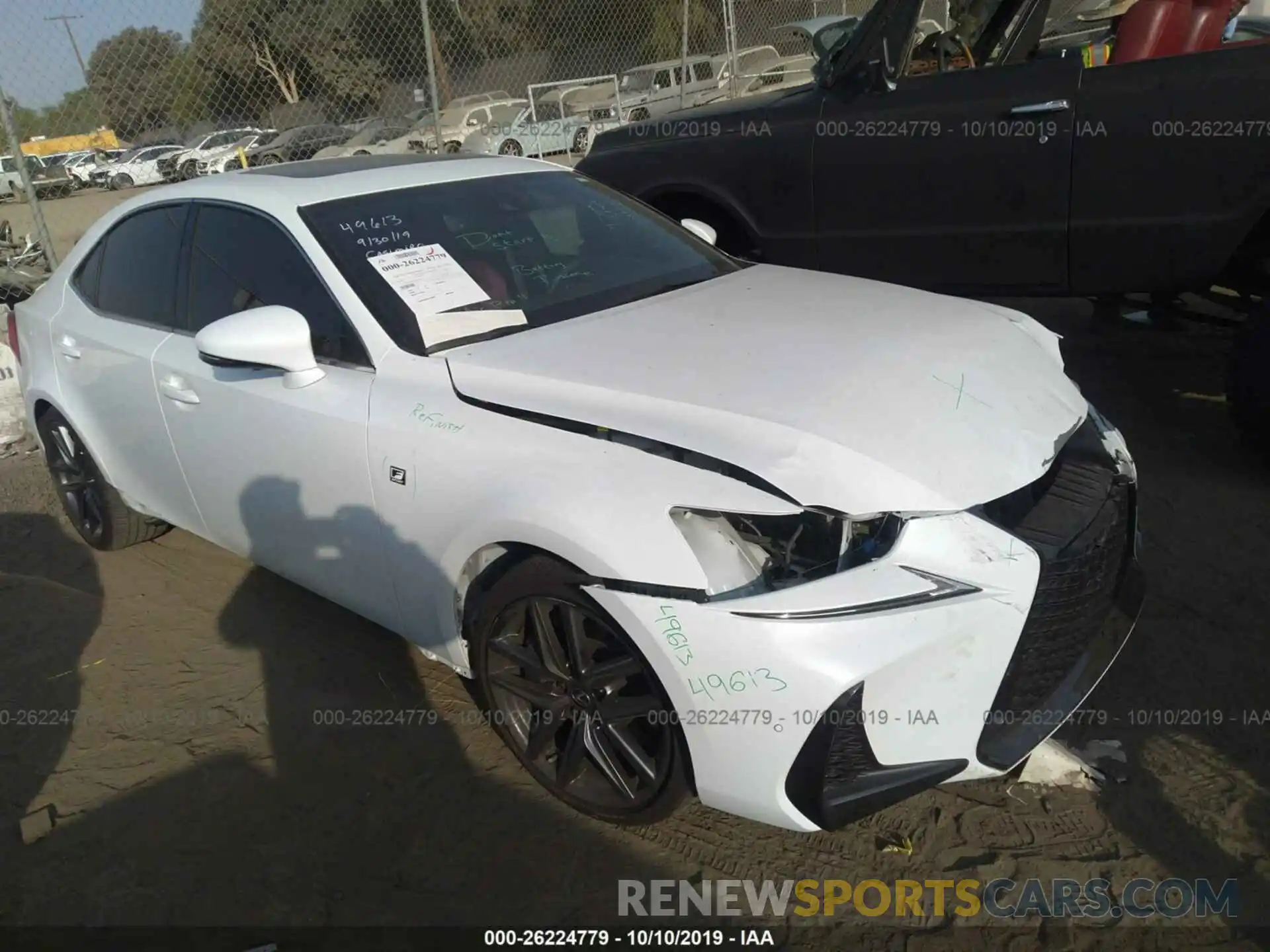 1 Photograph of a damaged car JTHC81D24K5035104 LEXUS IS 2019