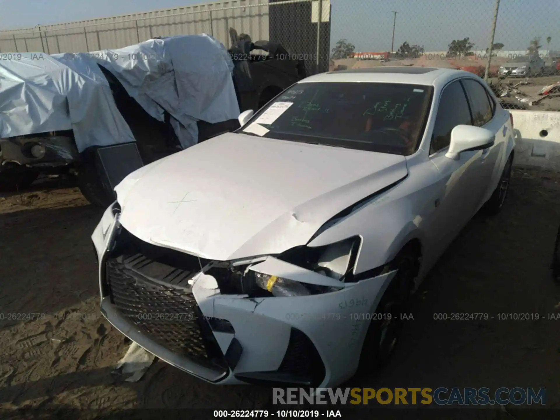 2 Photograph of a damaged car JTHC81D24K5035104 LEXUS IS 2019