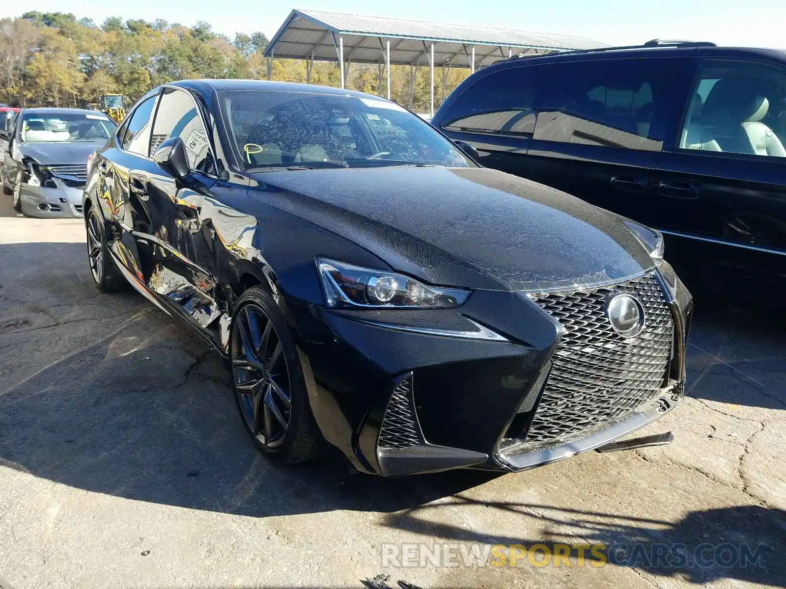 1 Photograph of a damaged car JTHC81D25K5036018 LEXUS IS 2019