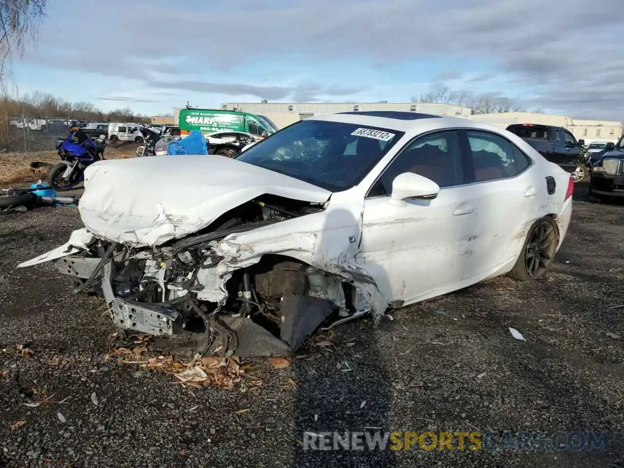 1 Photograph of a damaged car JTHC81D25K5037024 LEXUS IS 2019