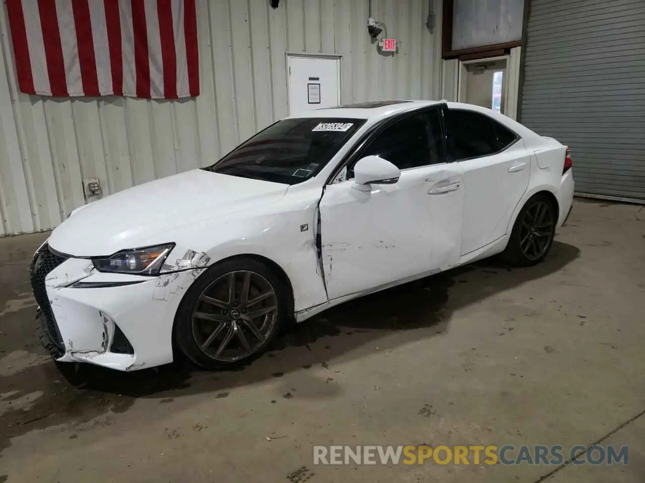 1 Photograph of a damaged car JTHC81D28K5034554 LEXUS IS 2019