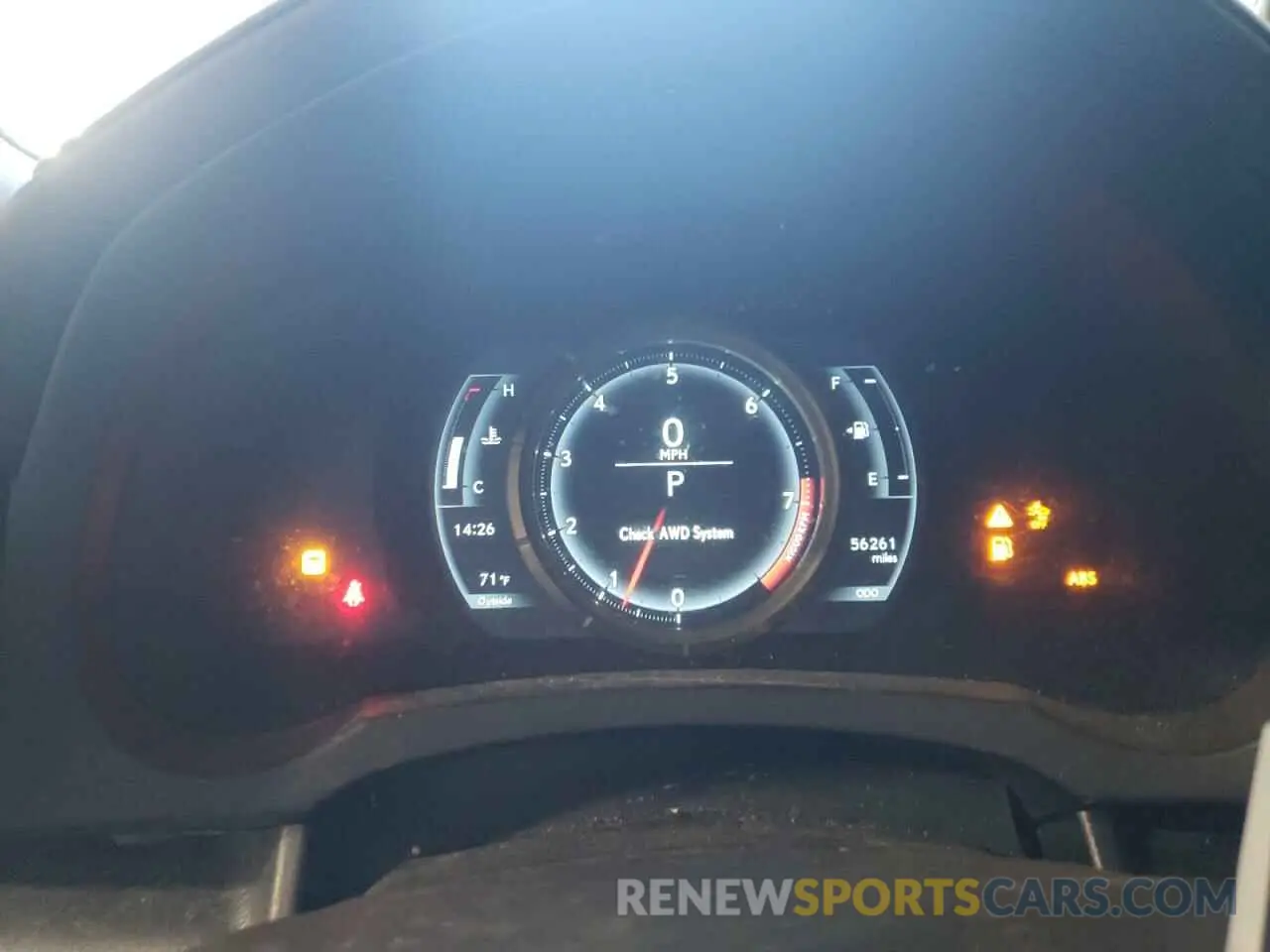 9 Photograph of a damaged car JTHC81D28K5034554 LEXUS IS 2019