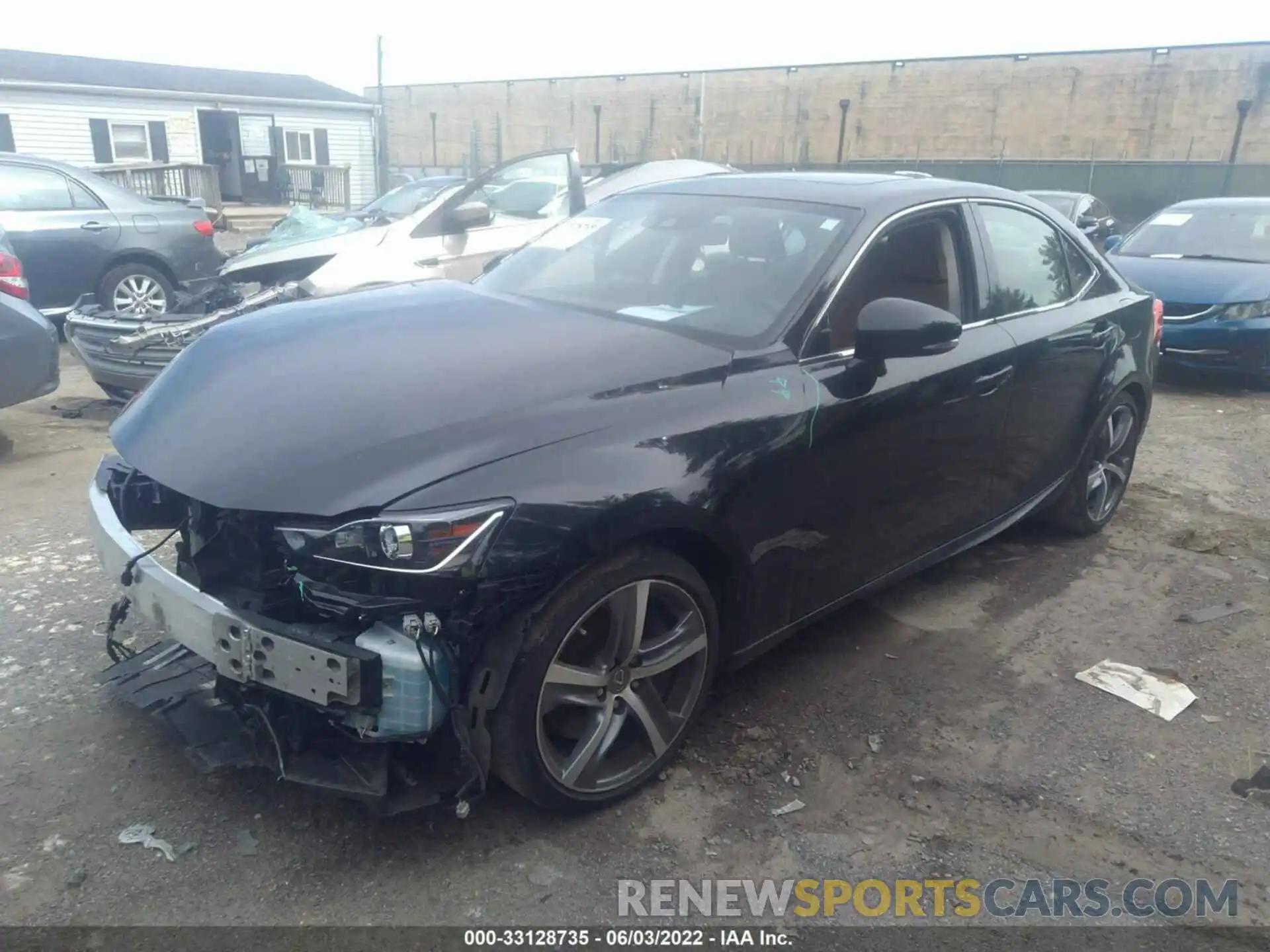 2 Photograph of a damaged car JTHC81D28K5035560 LEXUS IS 2019