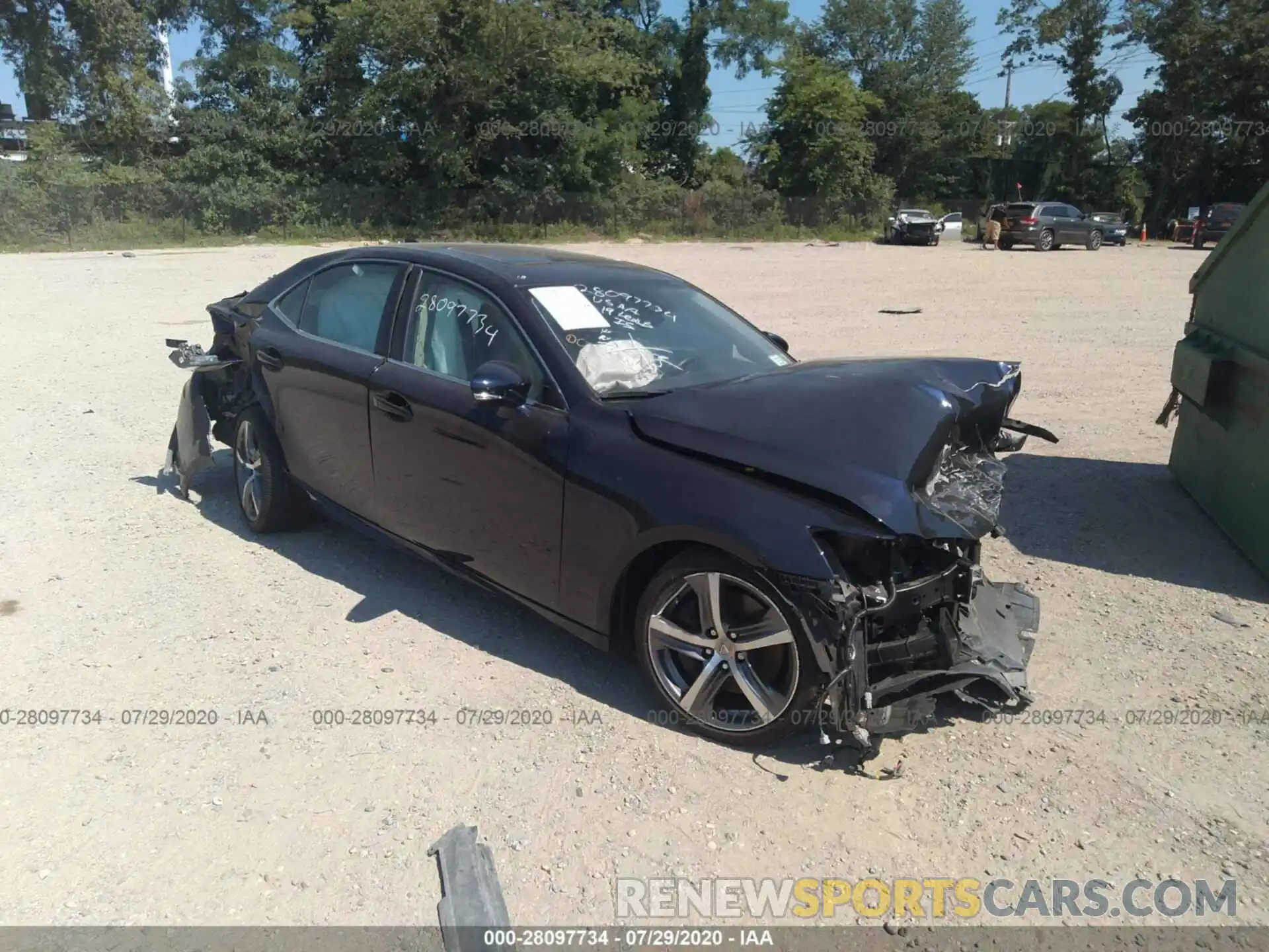 1 Photograph of a damaged car JTHC81D28K5037938 LEXUS IS 2019