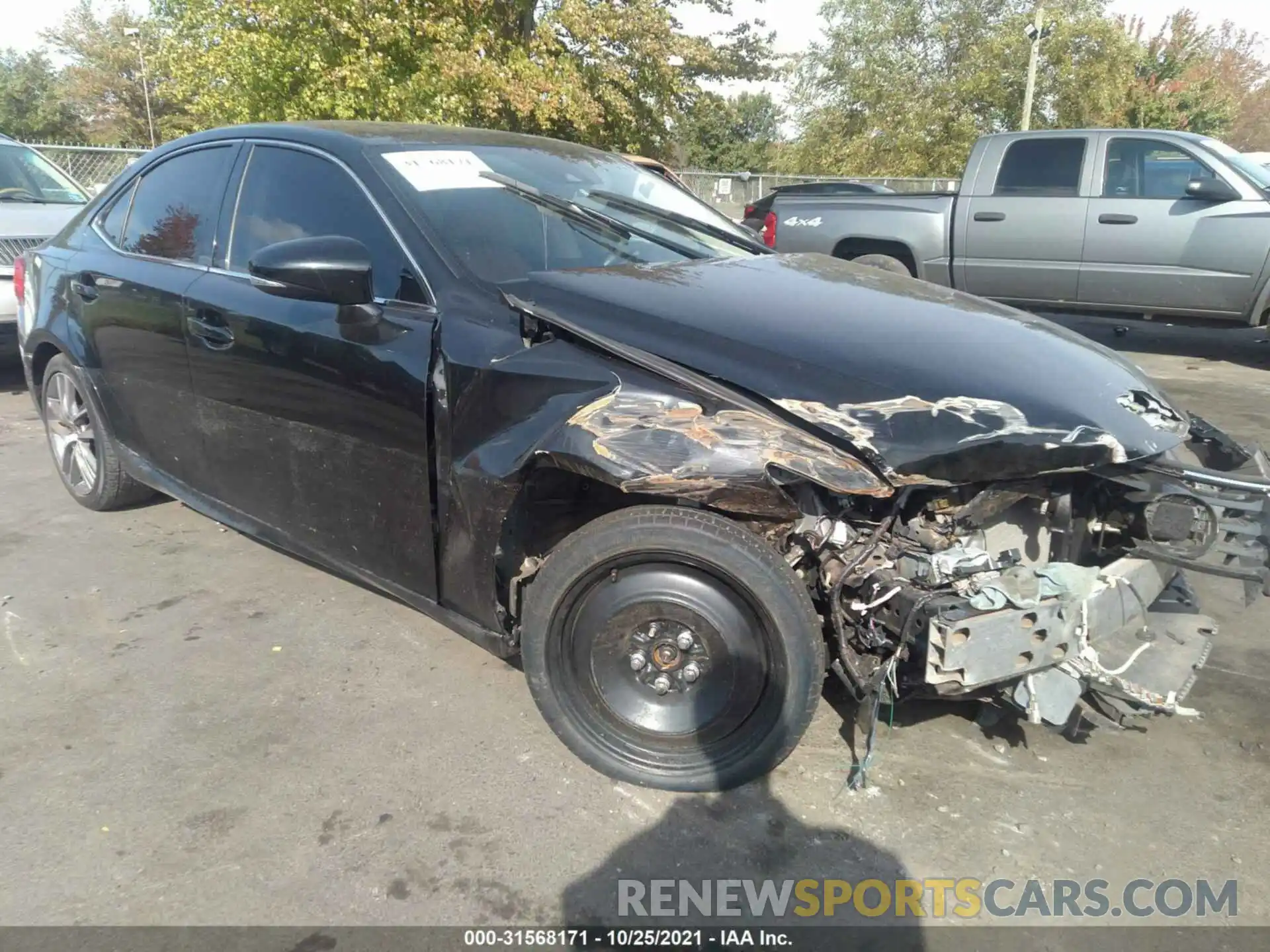 1 Photograph of a damaged car JTHC81D29K5034725 LEXUS IS 2019