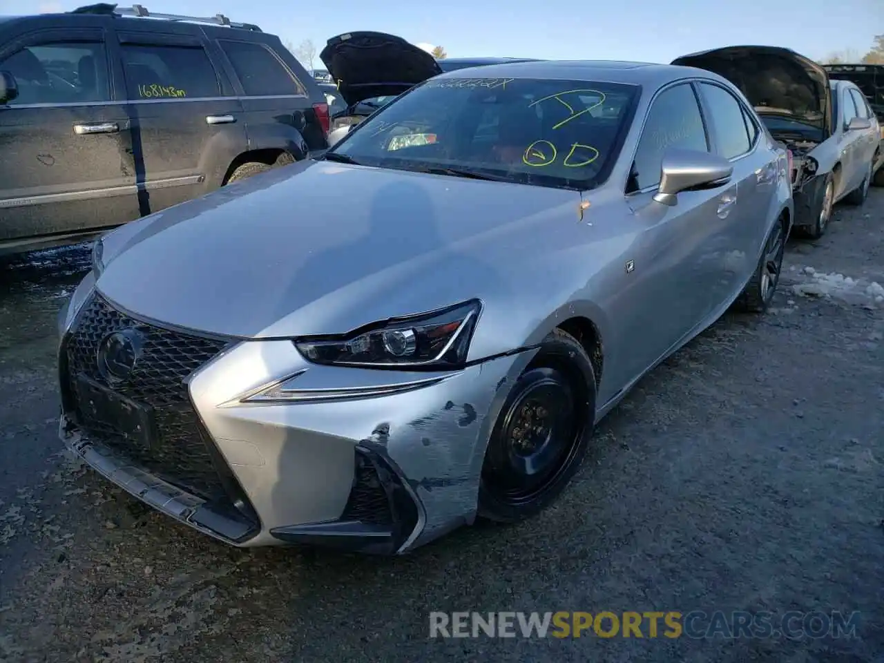 2 Photograph of a damaged car JTHC81D29K5037589 LEXUS IS 2019