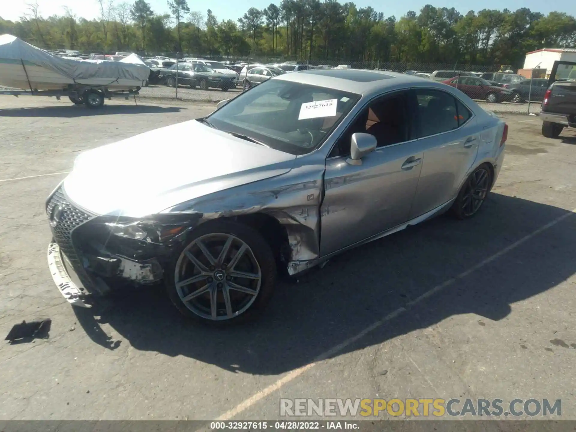 2 Photograph of a damaged car JTHC81D2XK5035706 LEXUS IS 2019