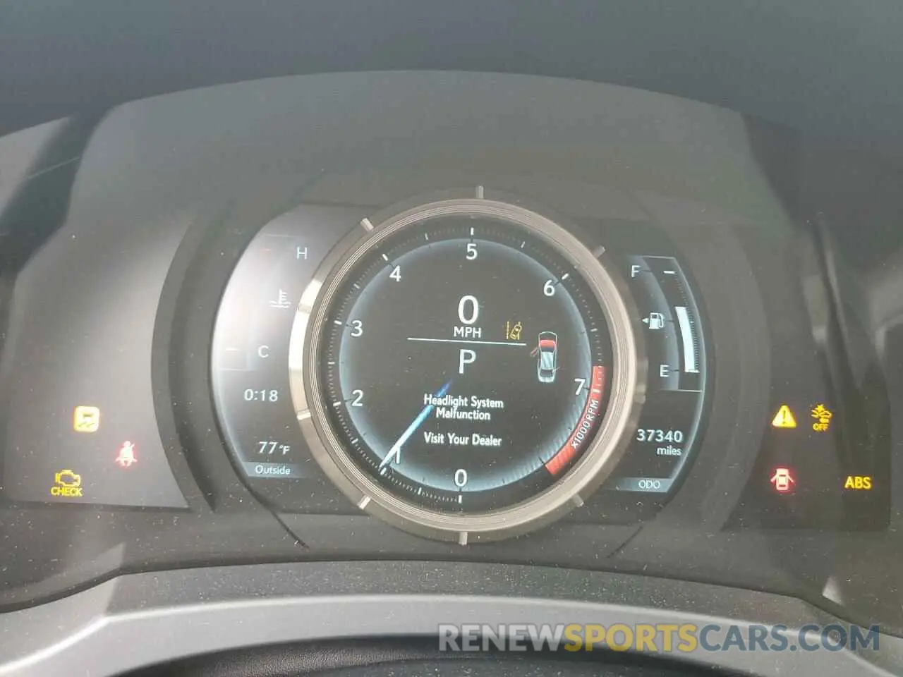 9 Photograph of a damaged car JTHC81D2XK5037763 LEXUS IS 2019