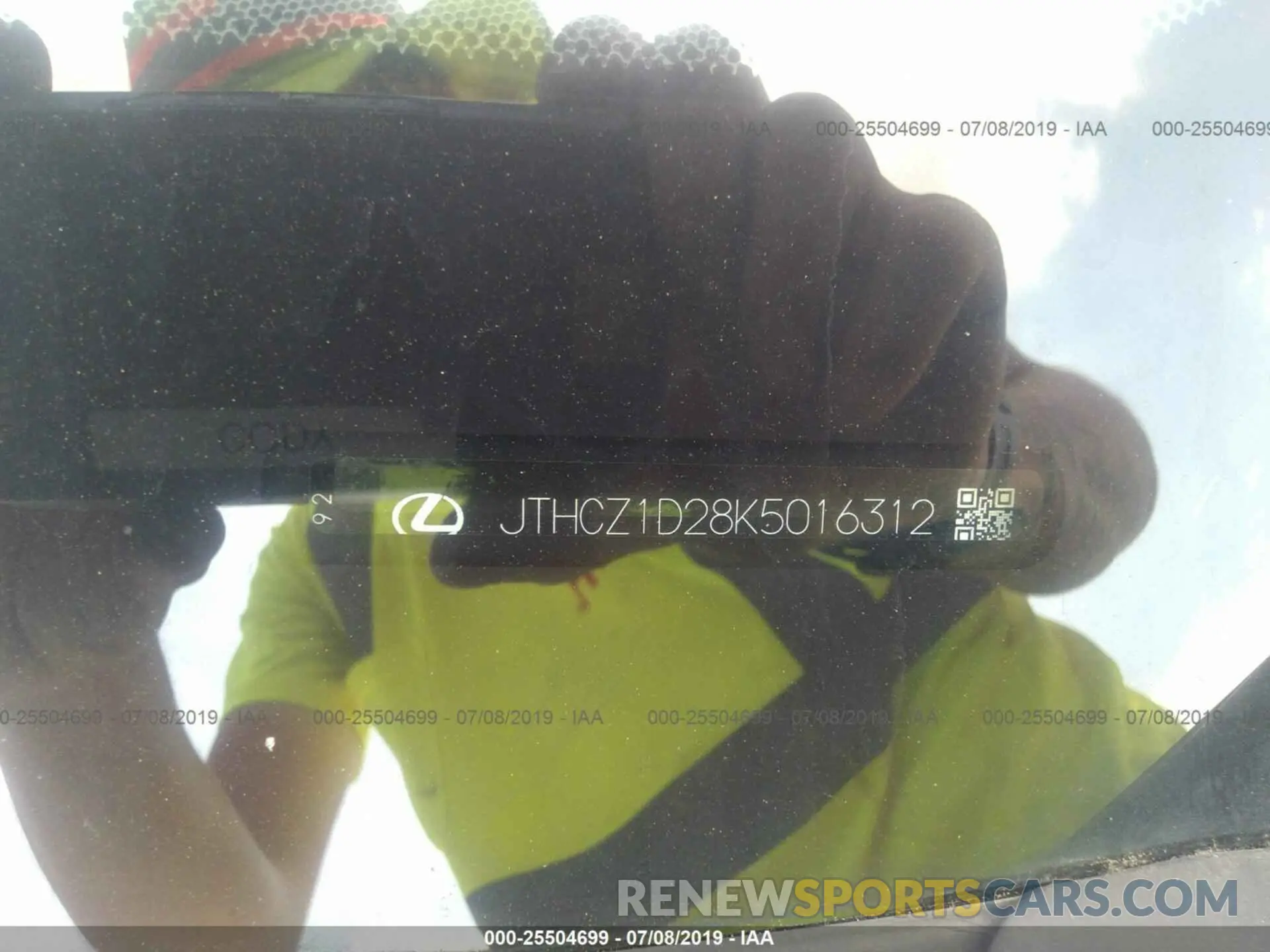 9 Photograph of a damaged car JTHCZ1D28K5016312 LEXUS IS 2019