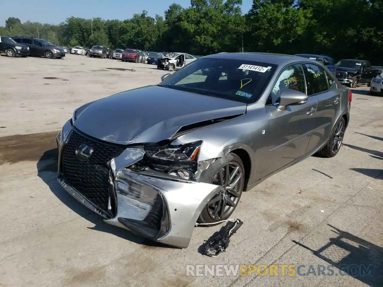 2 Photograph of a damaged car JTHCZ1D2XK5016618 LEXUS IS 2019