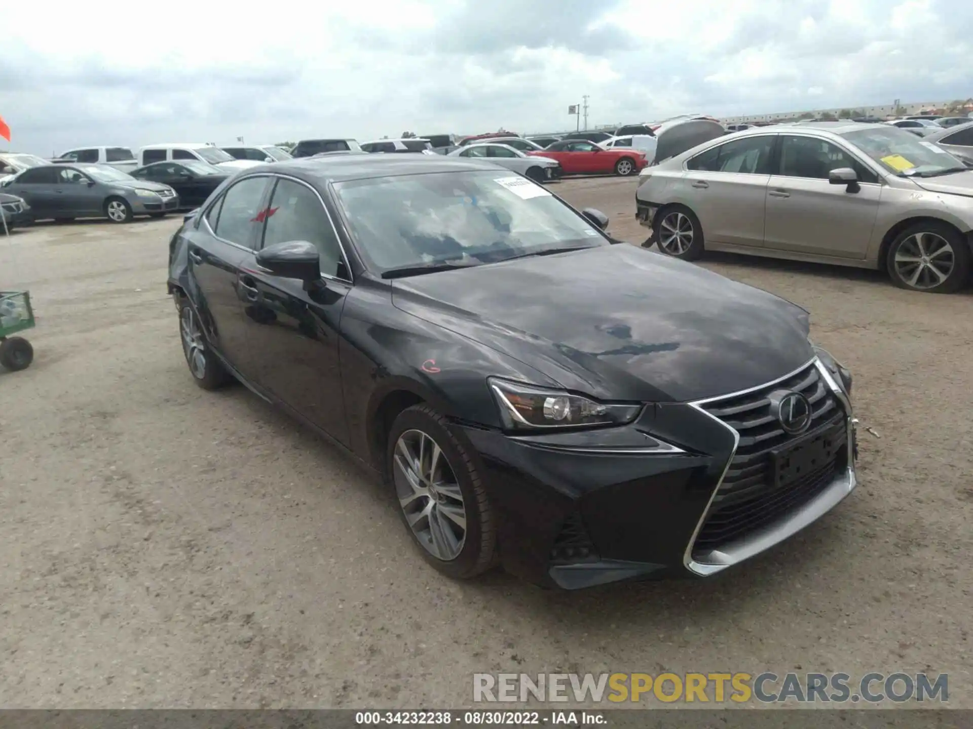 1 Photograph of a damaged car JTHAA1D20L5102746 LEXUS IS 2020