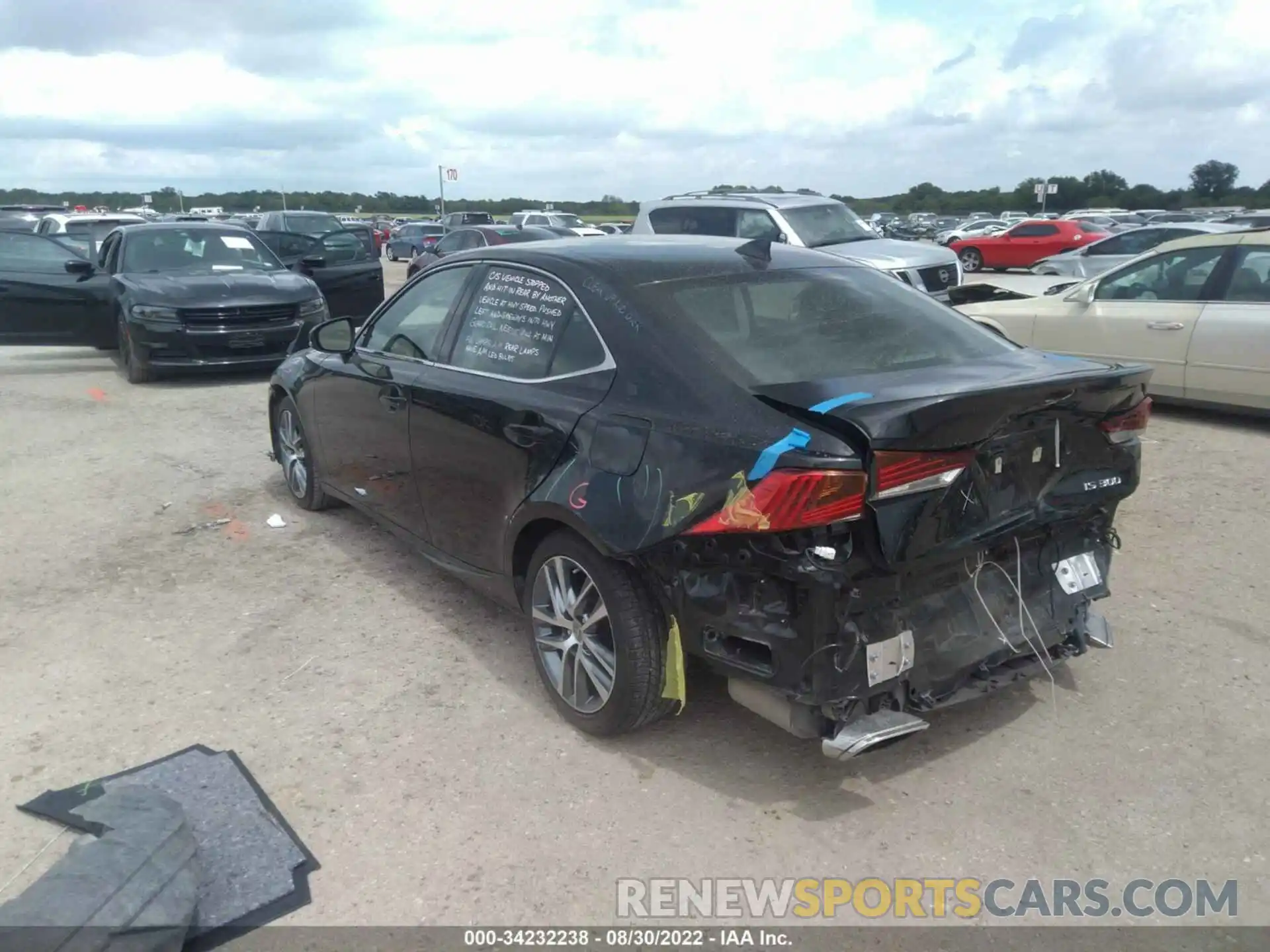 3 Photograph of a damaged car JTHAA1D20L5102746 LEXUS IS 2020