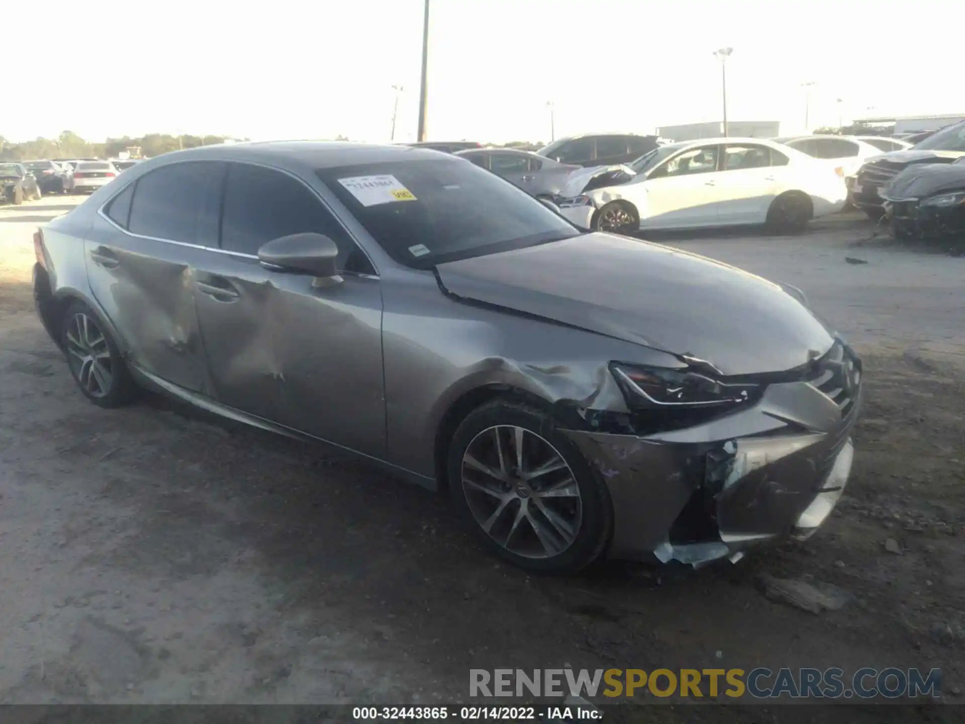 1 Photograph of a damaged car JTHAA1D21L5103775 LEXUS IS 2020