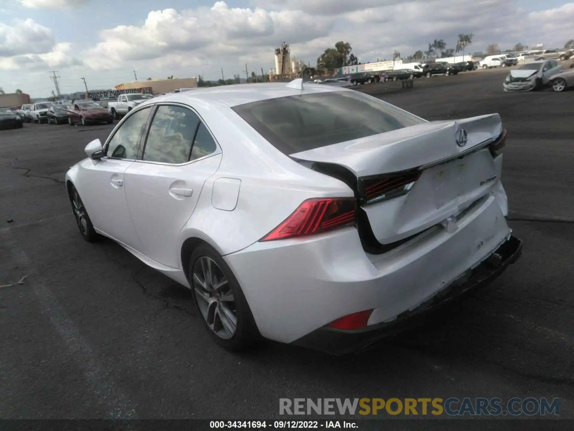 3 Photograph of a damaged car JTHAA1D21L5104182 LEXUS IS 2020