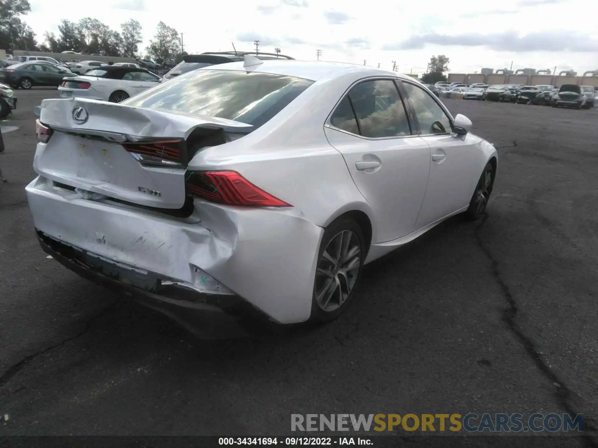 4 Photograph of a damaged car JTHAA1D21L5104182 LEXUS IS 2020