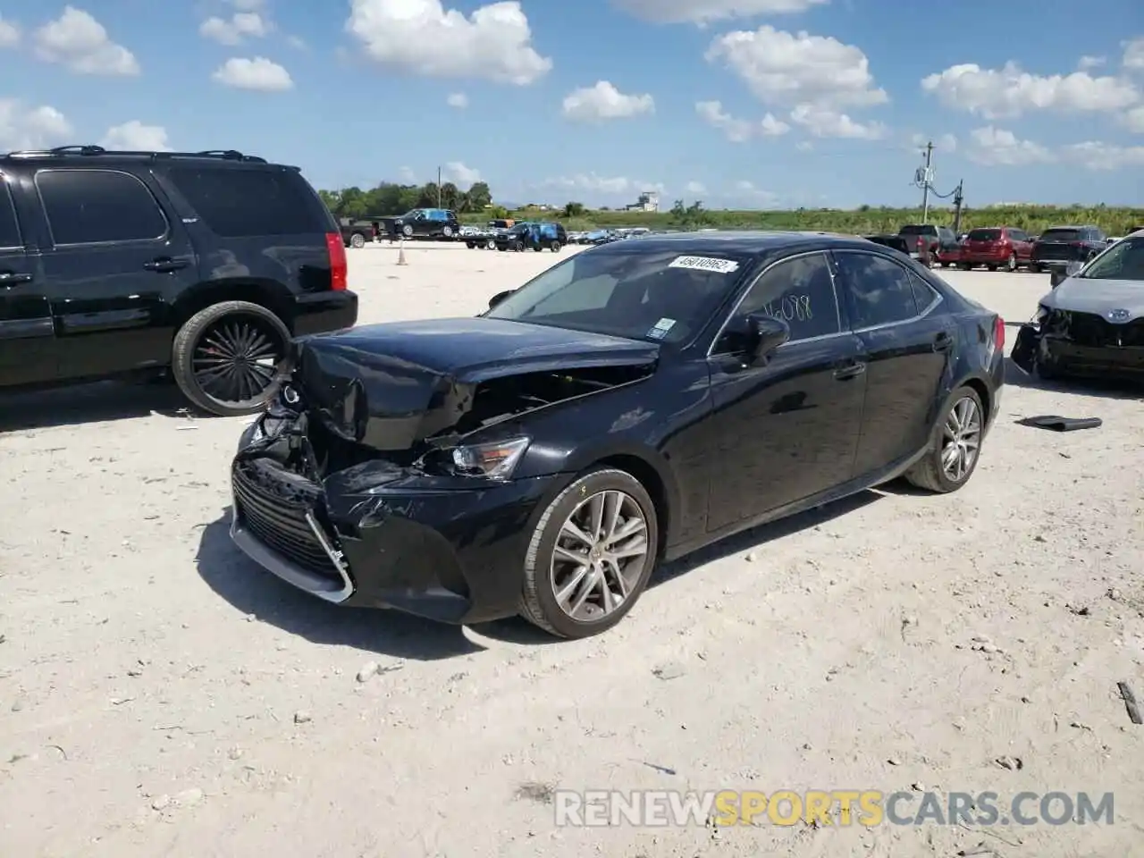 2 Photograph of a damaged car JTHAA1D21L5105865 LEXUS IS 2020