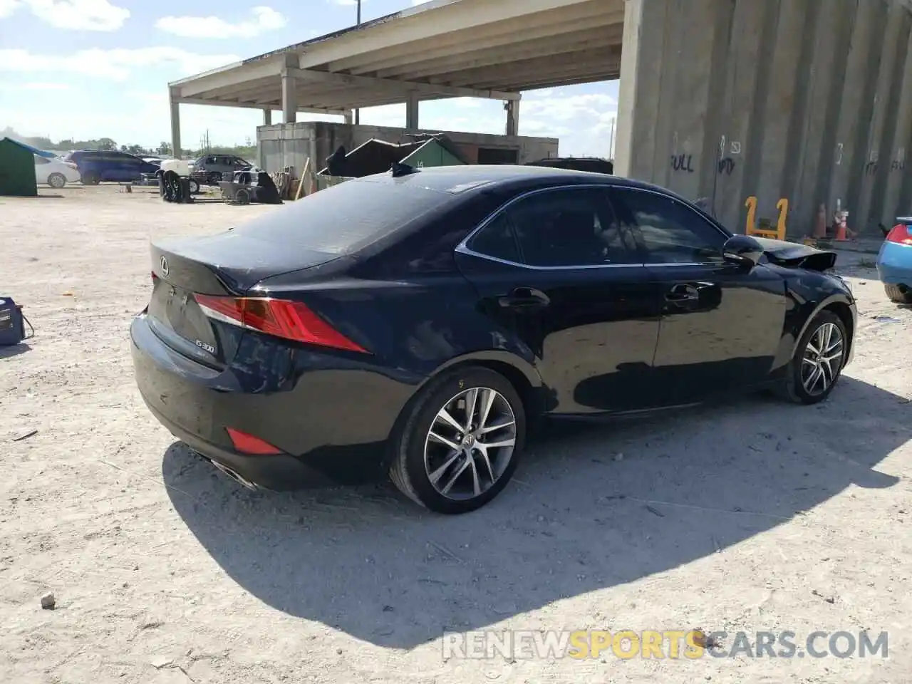 4 Photograph of a damaged car JTHAA1D21L5105865 LEXUS IS 2020