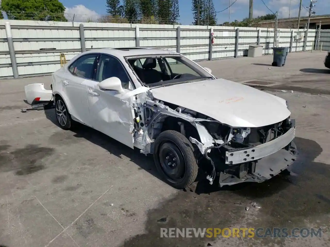 1 Photograph of a damaged car JTHAA1D21L5106515 LEXUS IS 2020