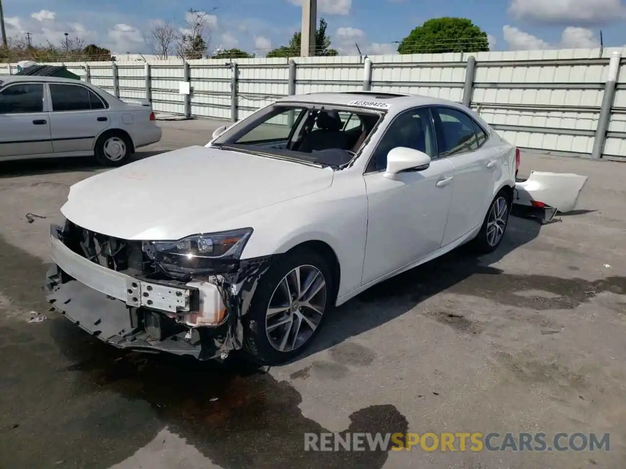 2 Photograph of a damaged car JTHAA1D21L5106515 LEXUS IS 2020