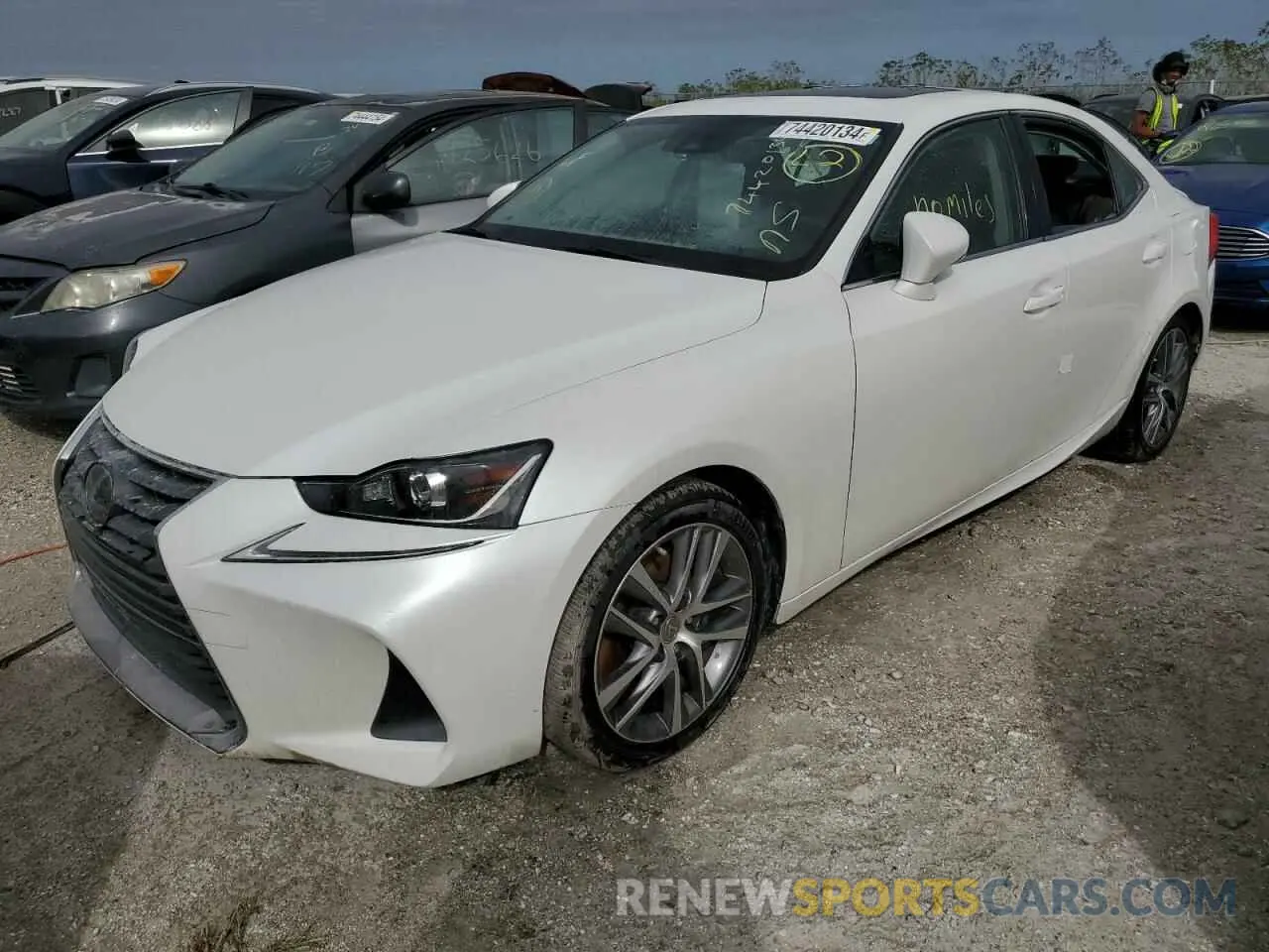 1 Photograph of a damaged car JTHAA1D22L5102330 LEXUS IS 2020