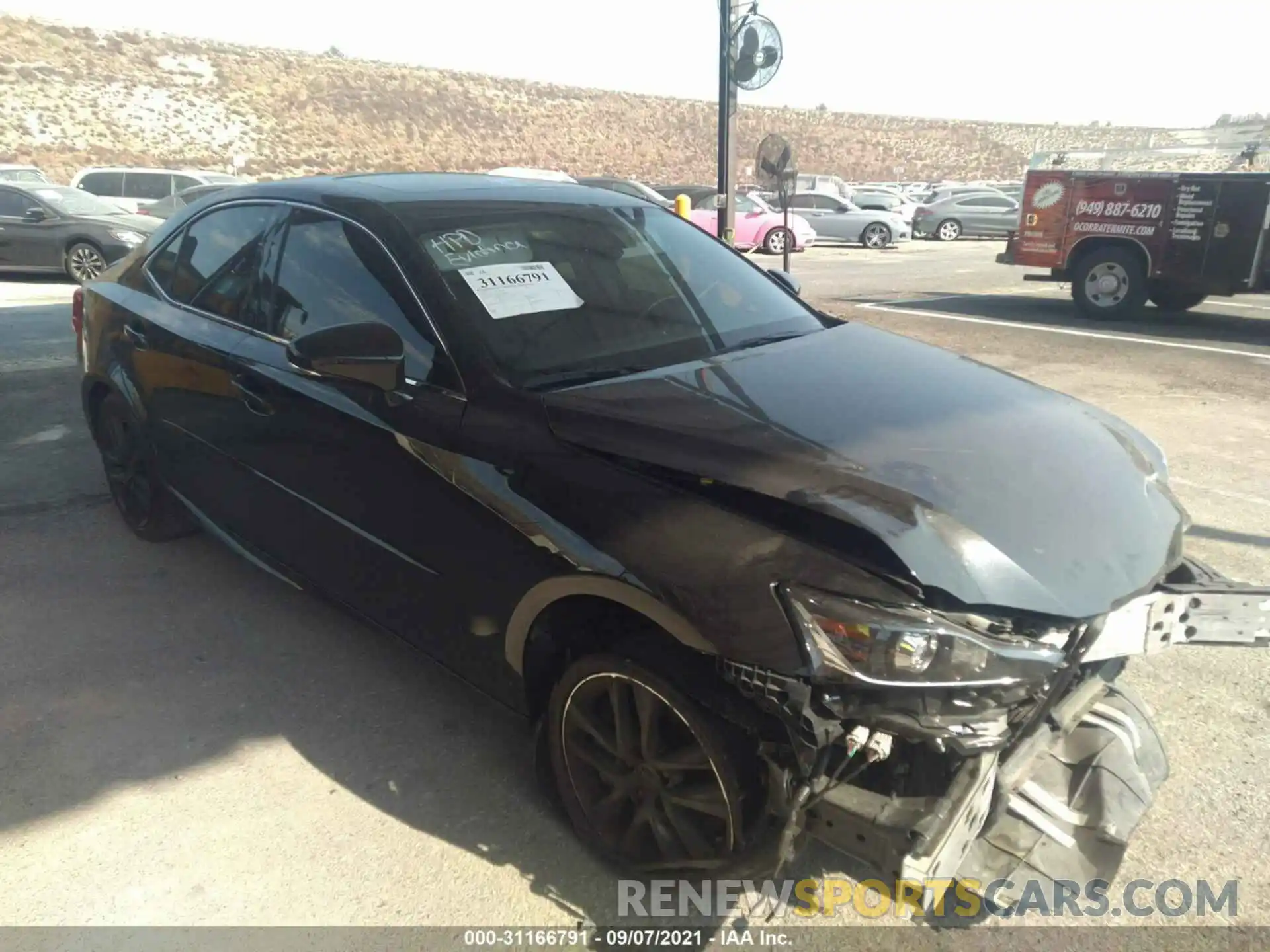 1 Photograph of a damaged car JTHAA1D22L5103025 LEXUS IS 2020