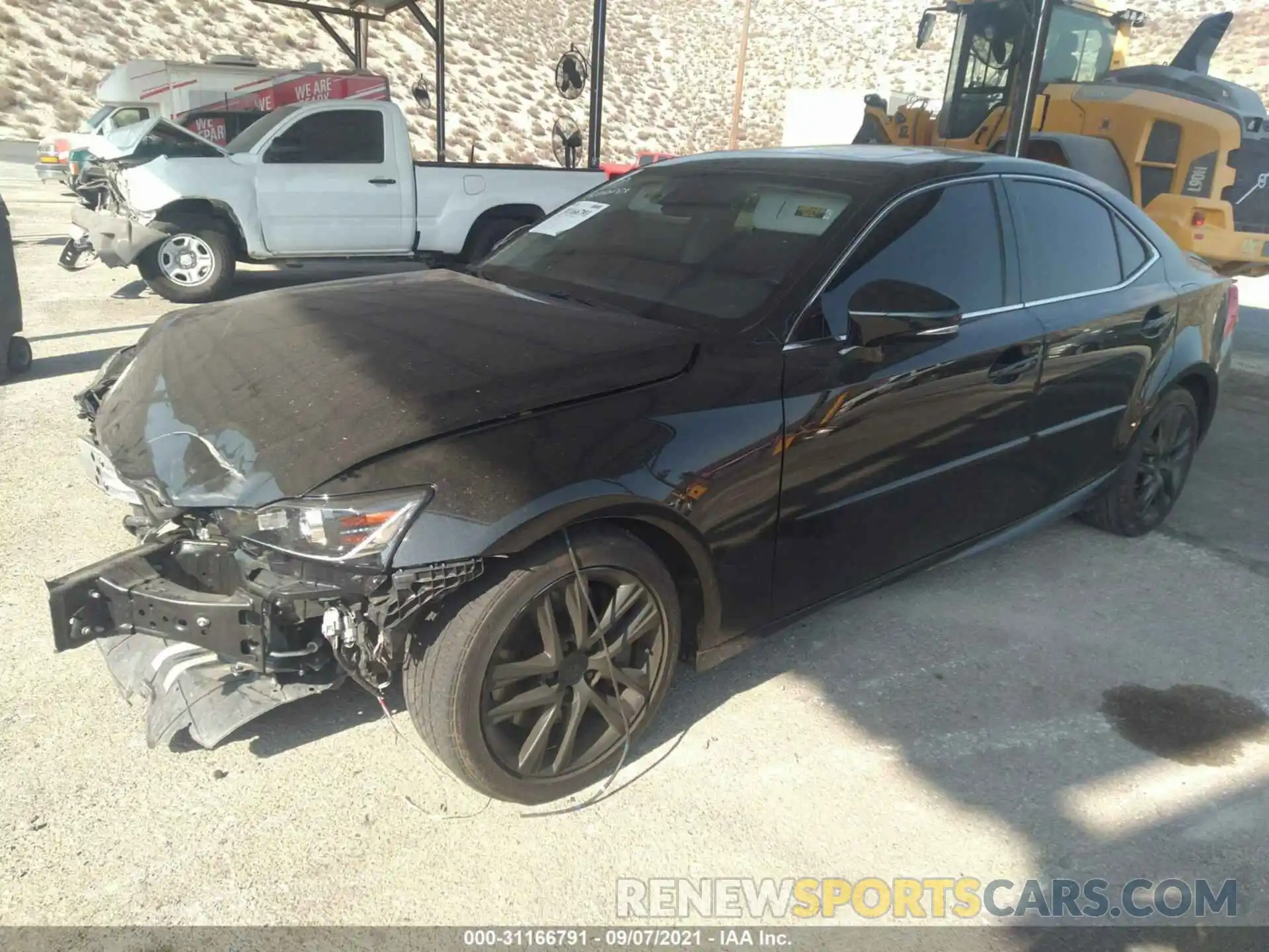 2 Photograph of a damaged car JTHAA1D22L5103025 LEXUS IS 2020