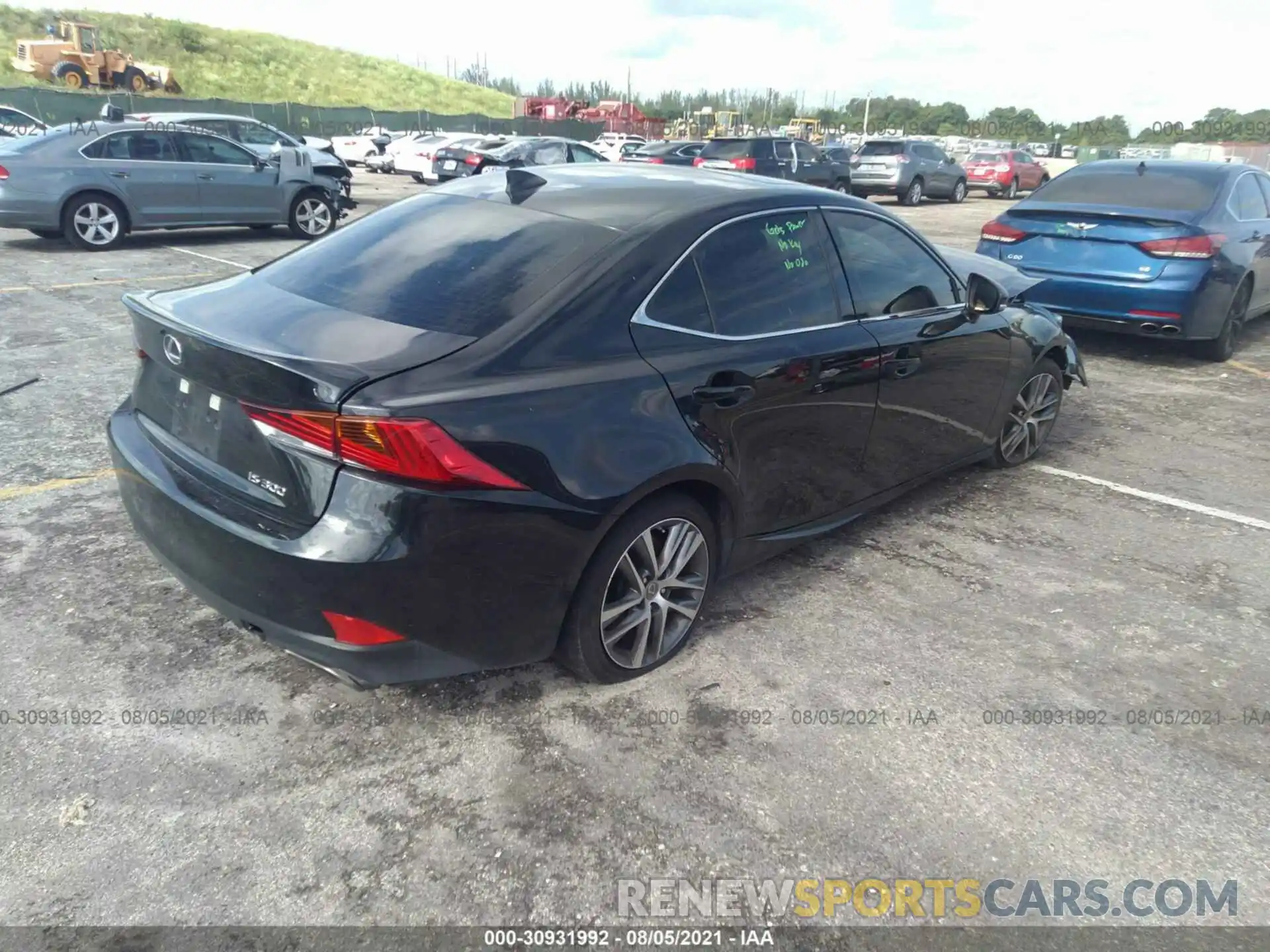 4 Photograph of a damaged car JTHAA1D22L5107866 LEXUS IS 2020