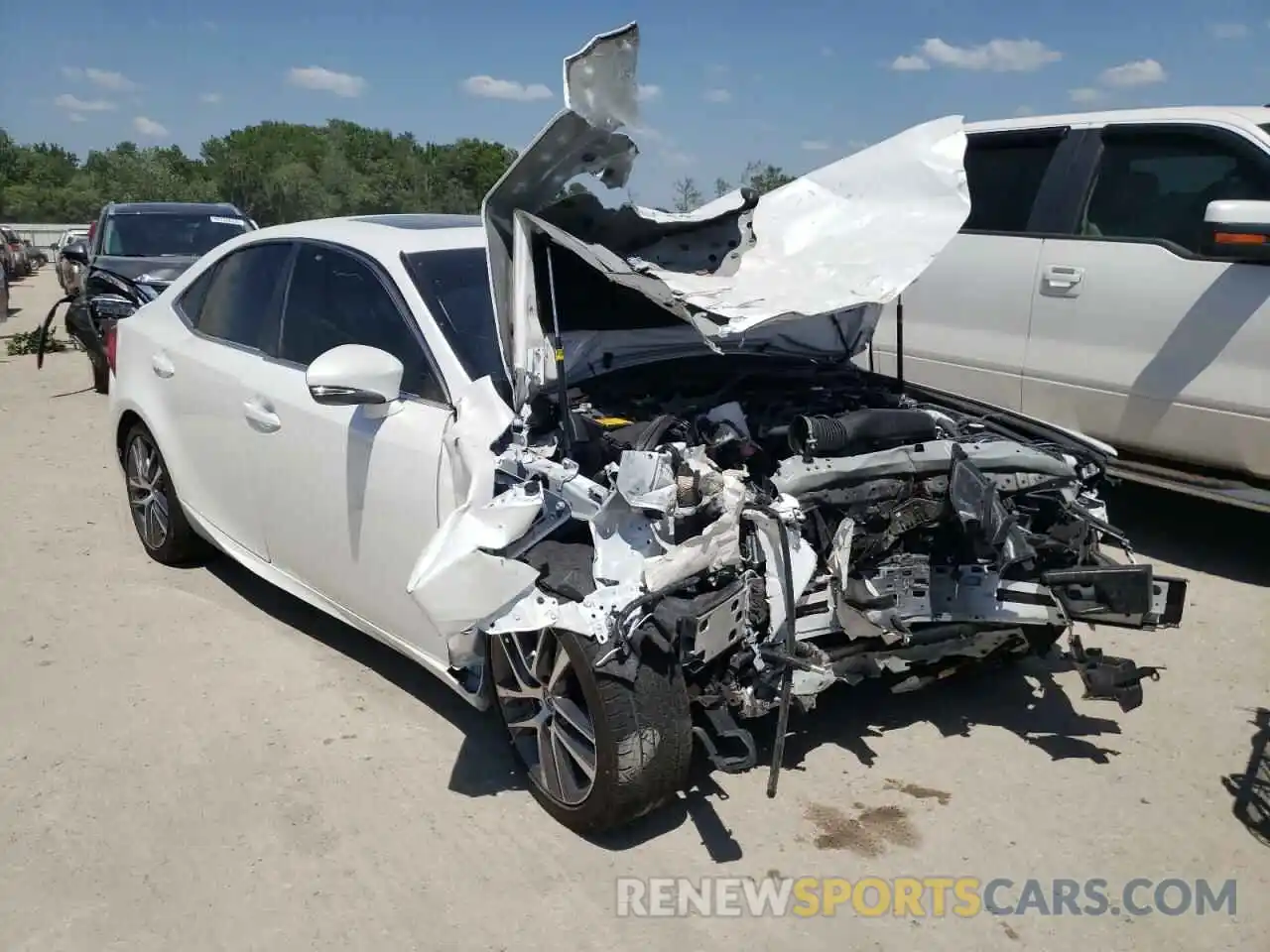 1 Photograph of a damaged car JTHAA1D22L5108984 LEXUS IS 2020