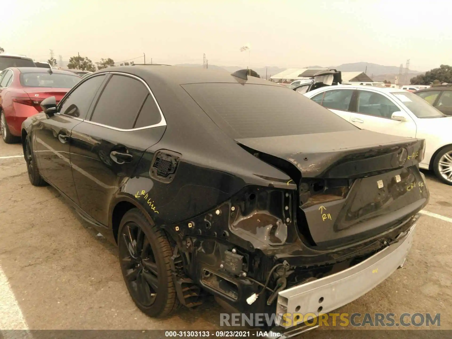 3 Photograph of a damaged car JTHAA1D24L5108811 LEXUS IS 2020